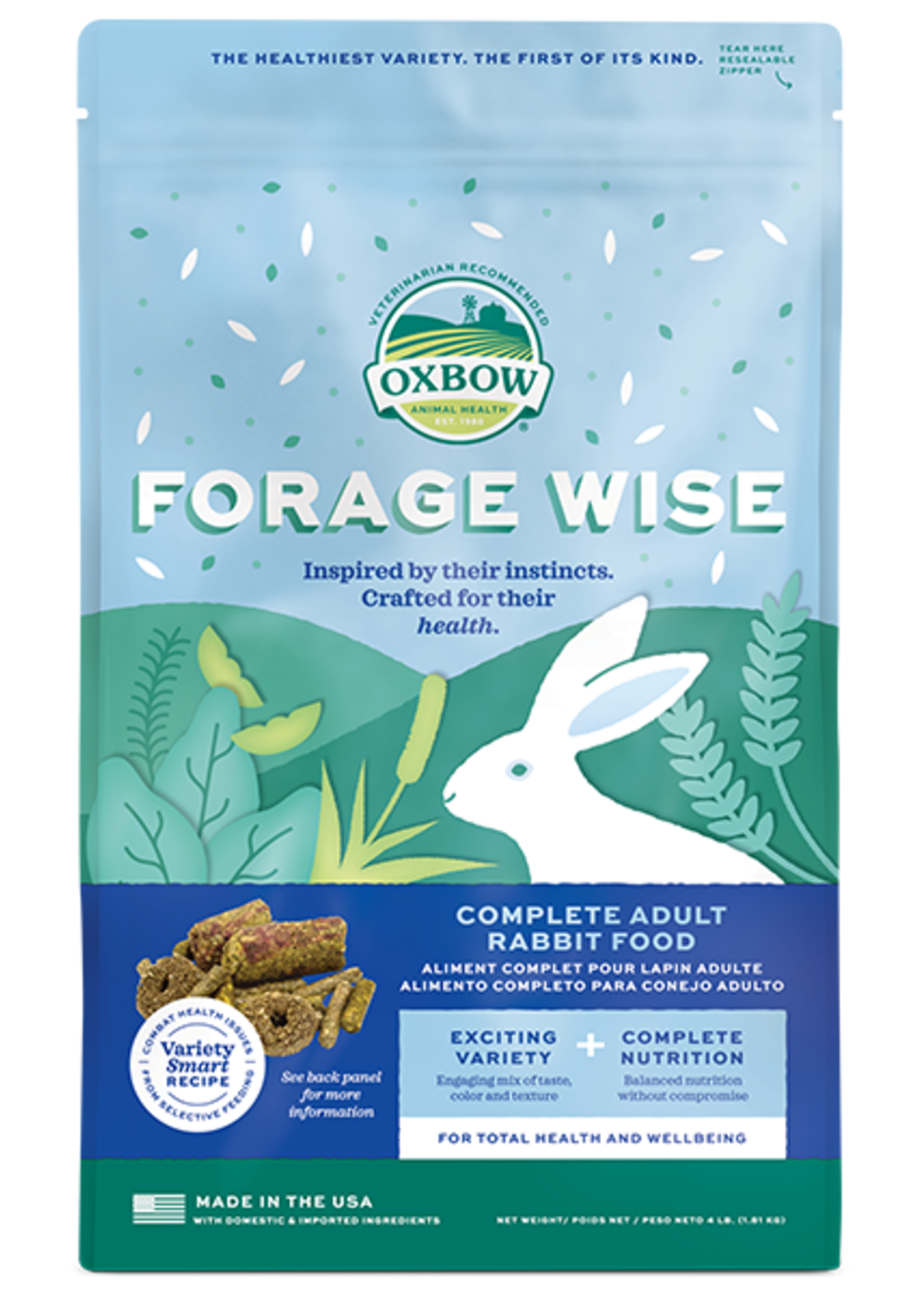 Oxbow Oxbow Forage Wise Adult Rabbit Food 4 lb