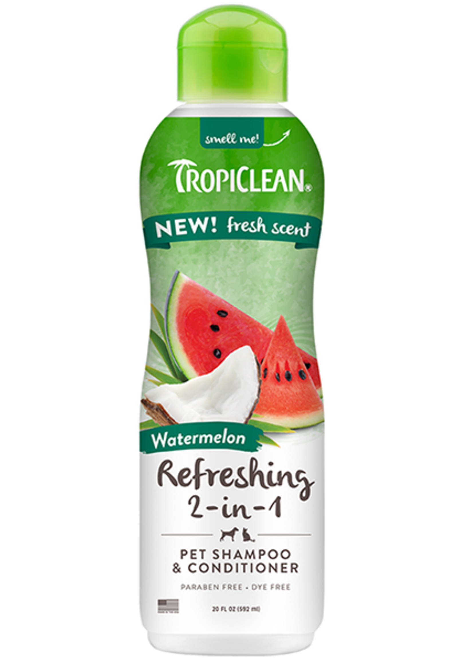 TropiClean 2-in-1 Shampoo & Conditioner Watermelon 20 oz