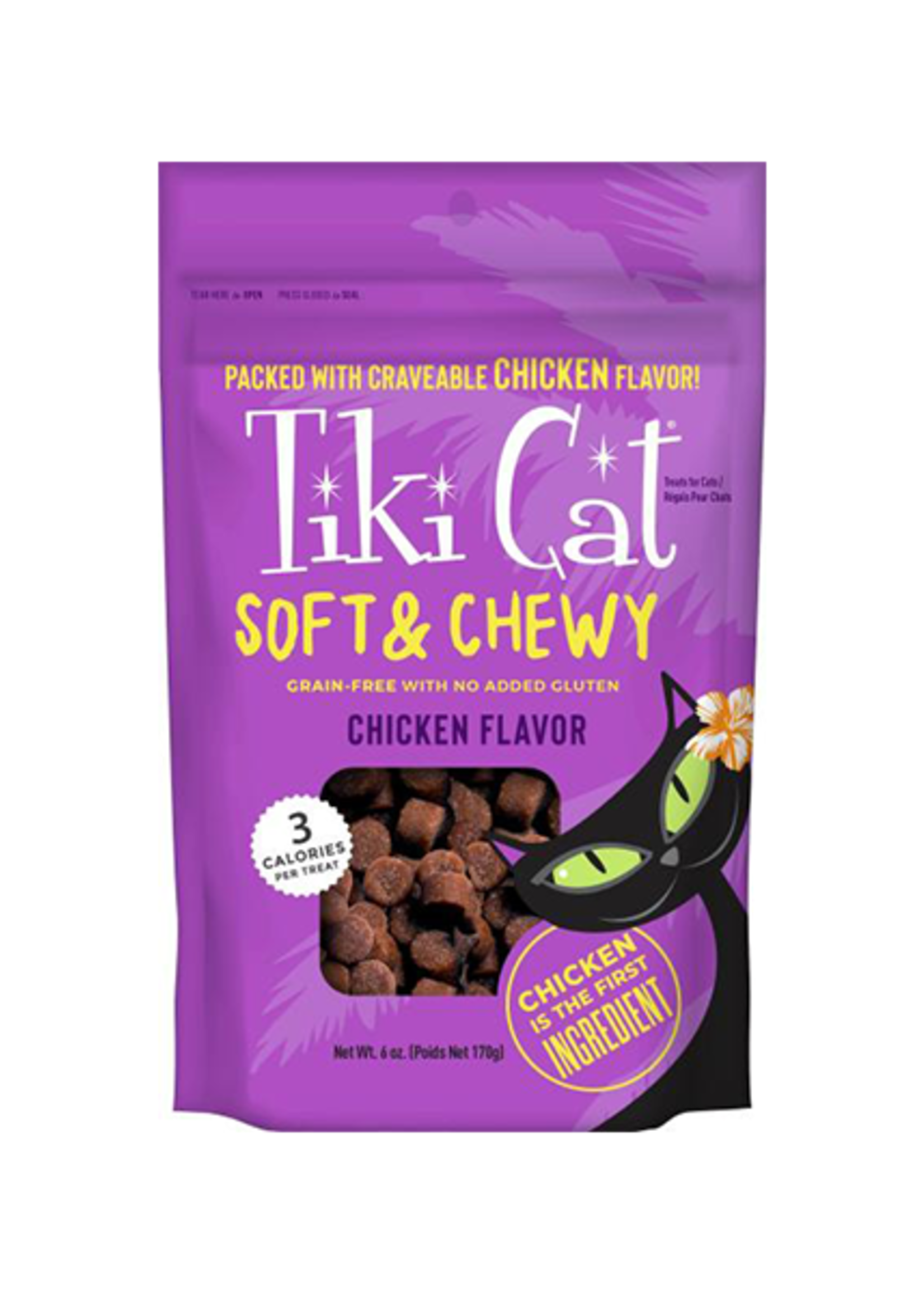 Tiki Cat Tiki Cat Treats Soft & Chewy GF Chicken 6 oz