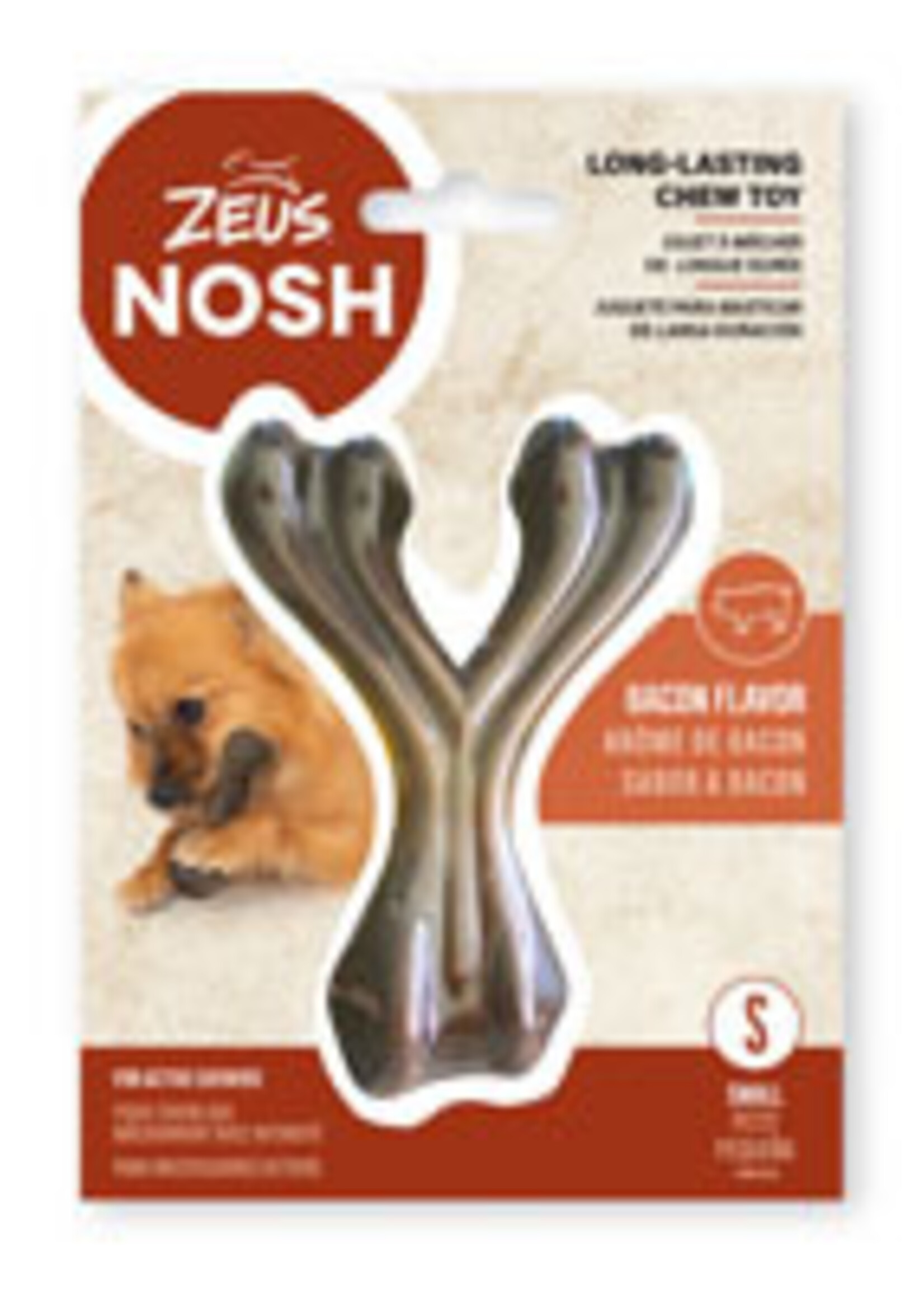 Zeus Zeus Nosh Strong Chew Bone for Active Chewers, Chicken, Small