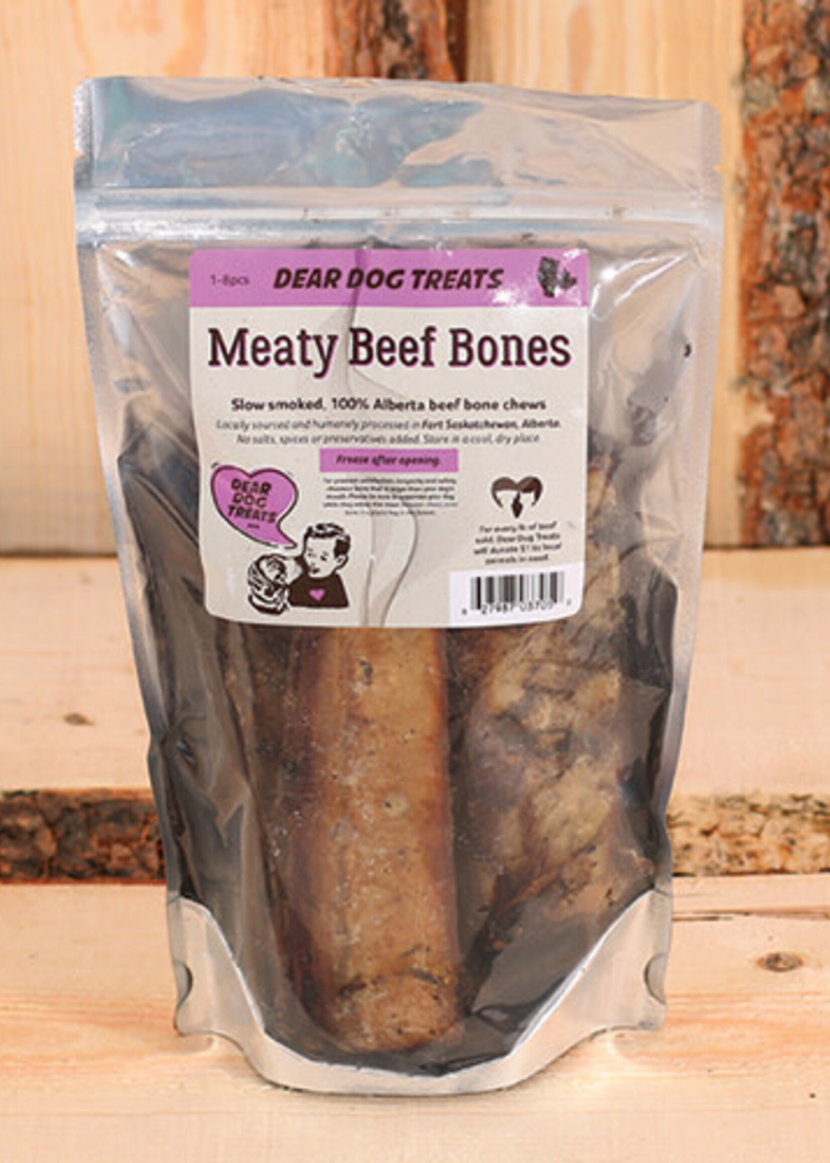 Dear Dog Treats Dear Dog Treats - Meaty Beef Bones (Bag of Ribs)