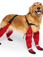 Canada Pooch Suspender Boots Red Size 2 Long