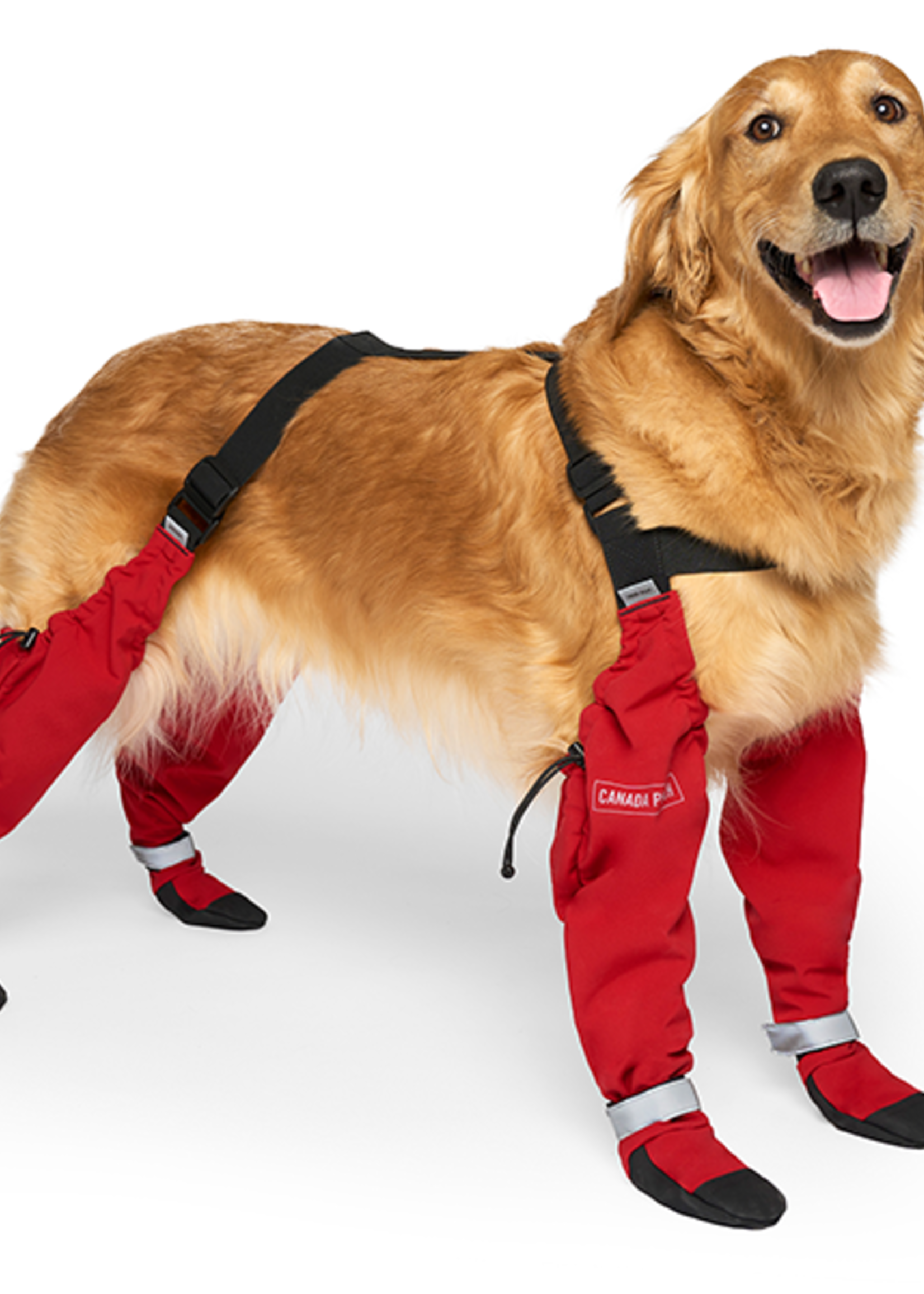Canada Pooch Suspender Boots Red Size 2 Long