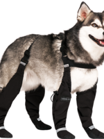 Canada Pooch Suspender Boots Black Size 2 Short
