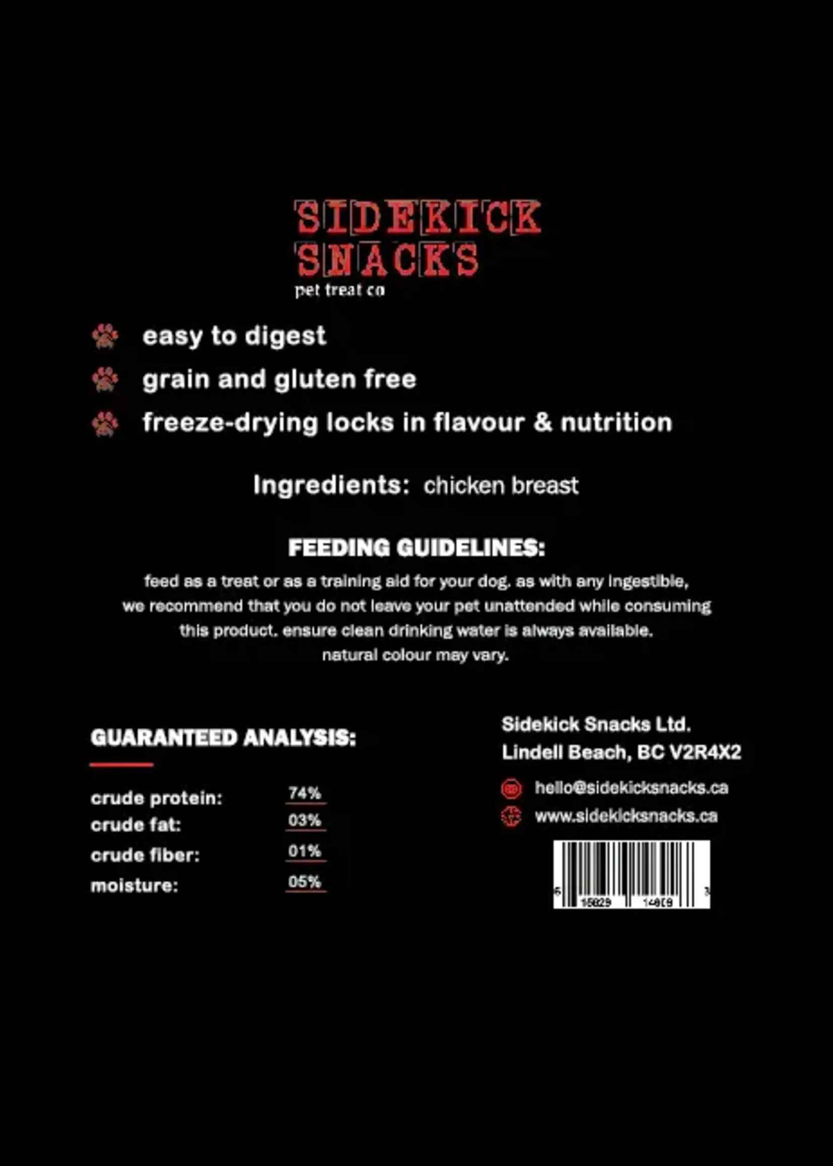 Sidekick Snacks Sidekick Dog  Chicken Tender 3oz
