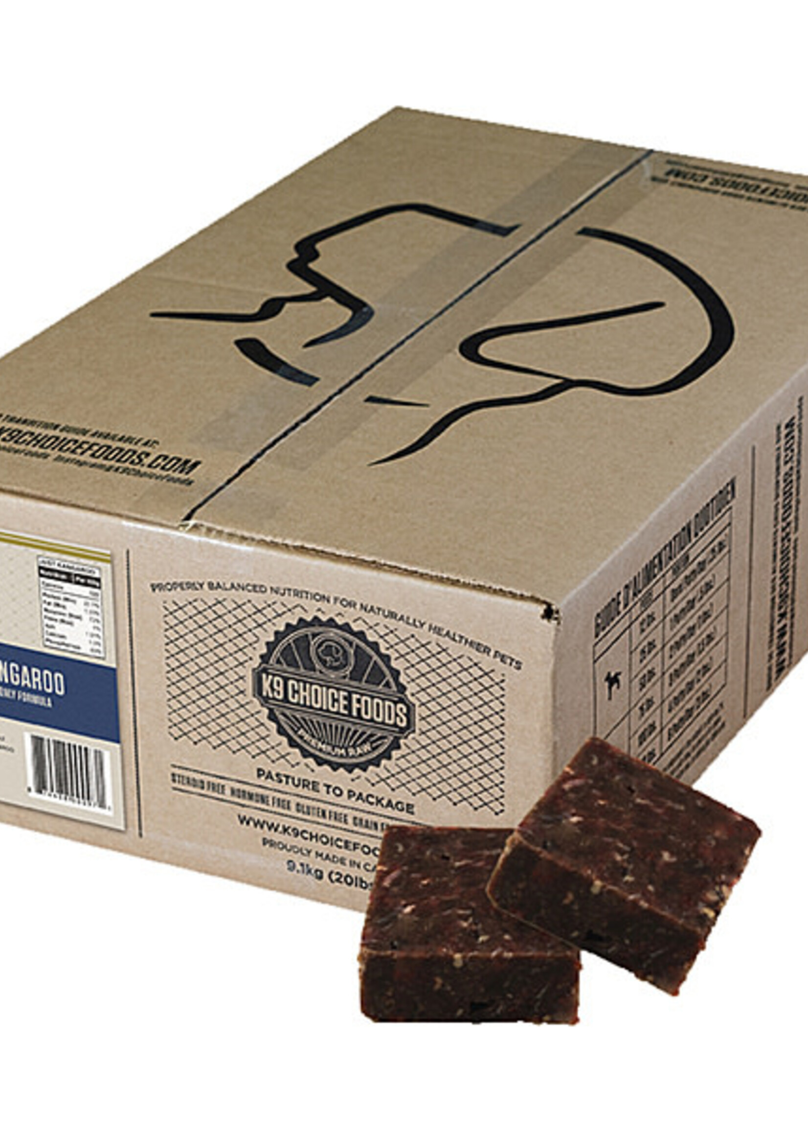 K9 Choice K9 Choice - Frozen Just Kangaroo Meat & Bone 20LB