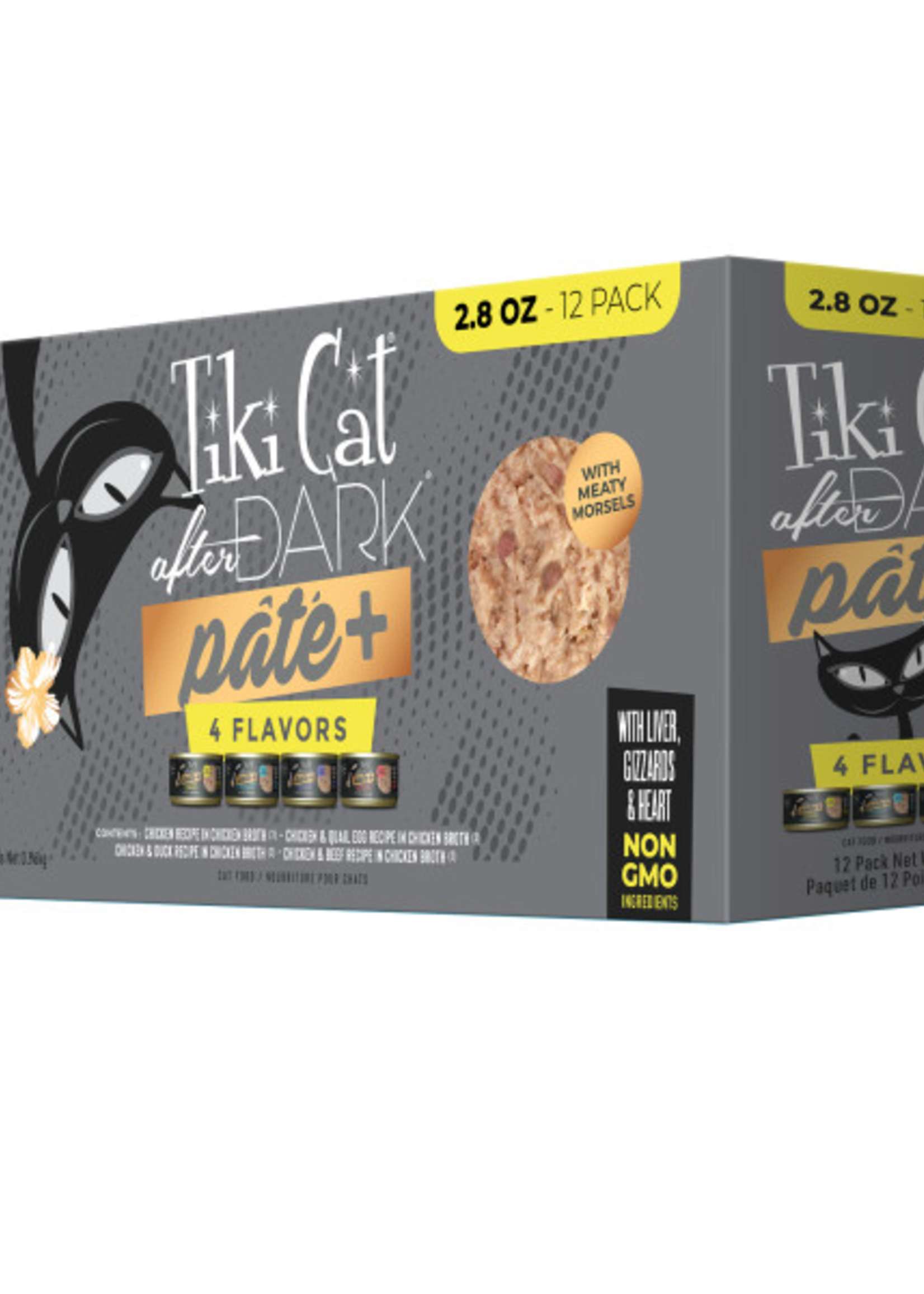 Tiki Cat Tiki Cat After Dark 2.8oz Pate+ Variety Pack 12/2.8 oz