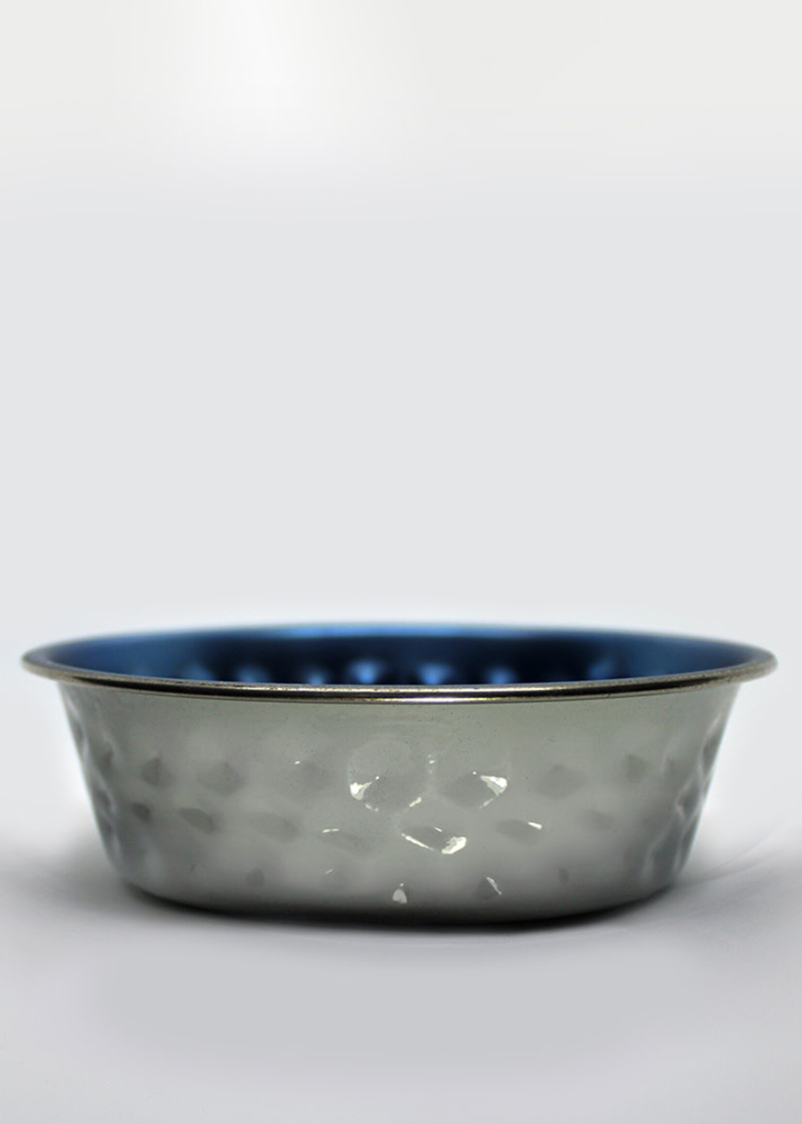 Baxter & Bella Hammered Bowl - Metallic Blue & Grey S