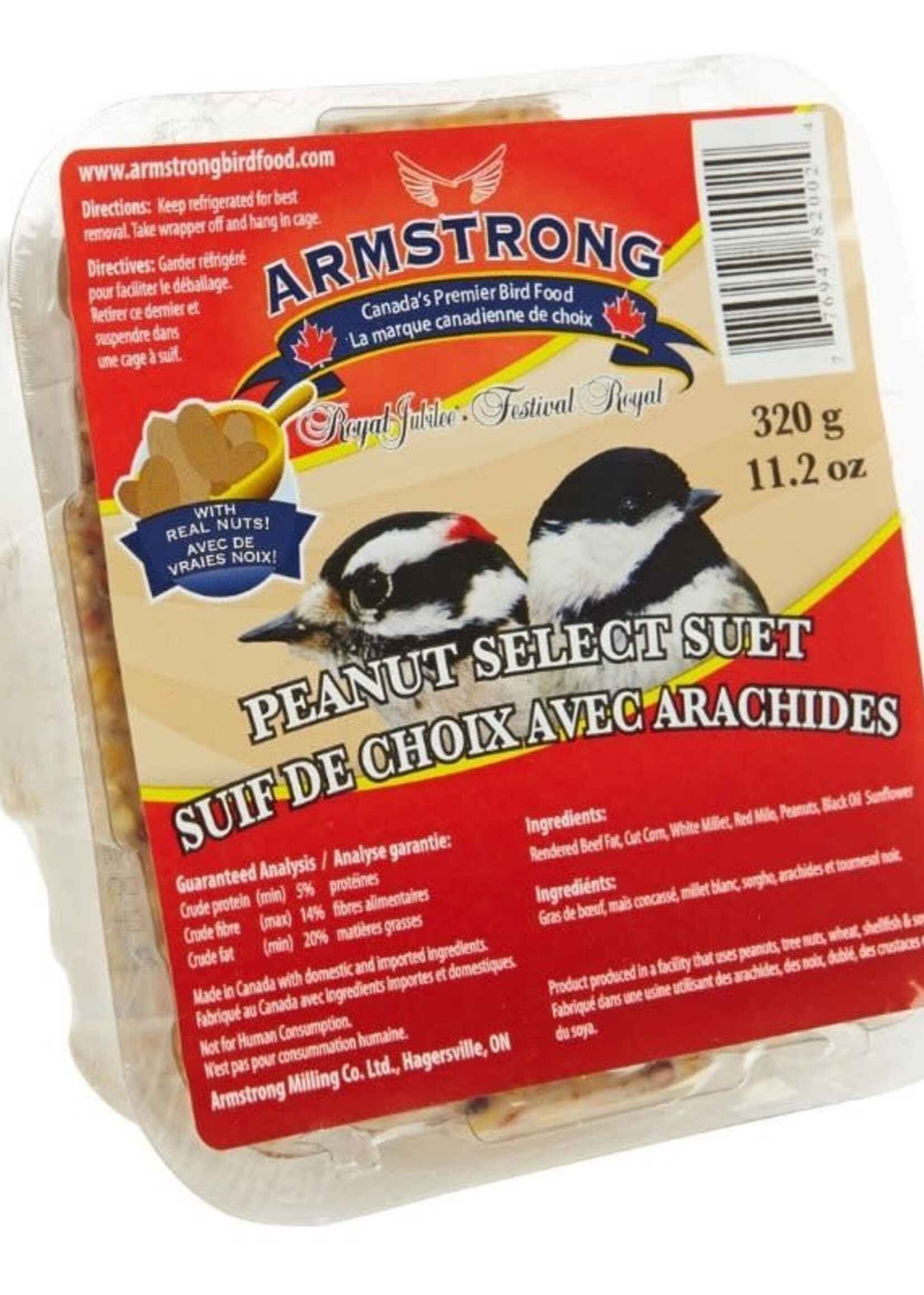 Armstrong Suets Peanut Select Suet 320g