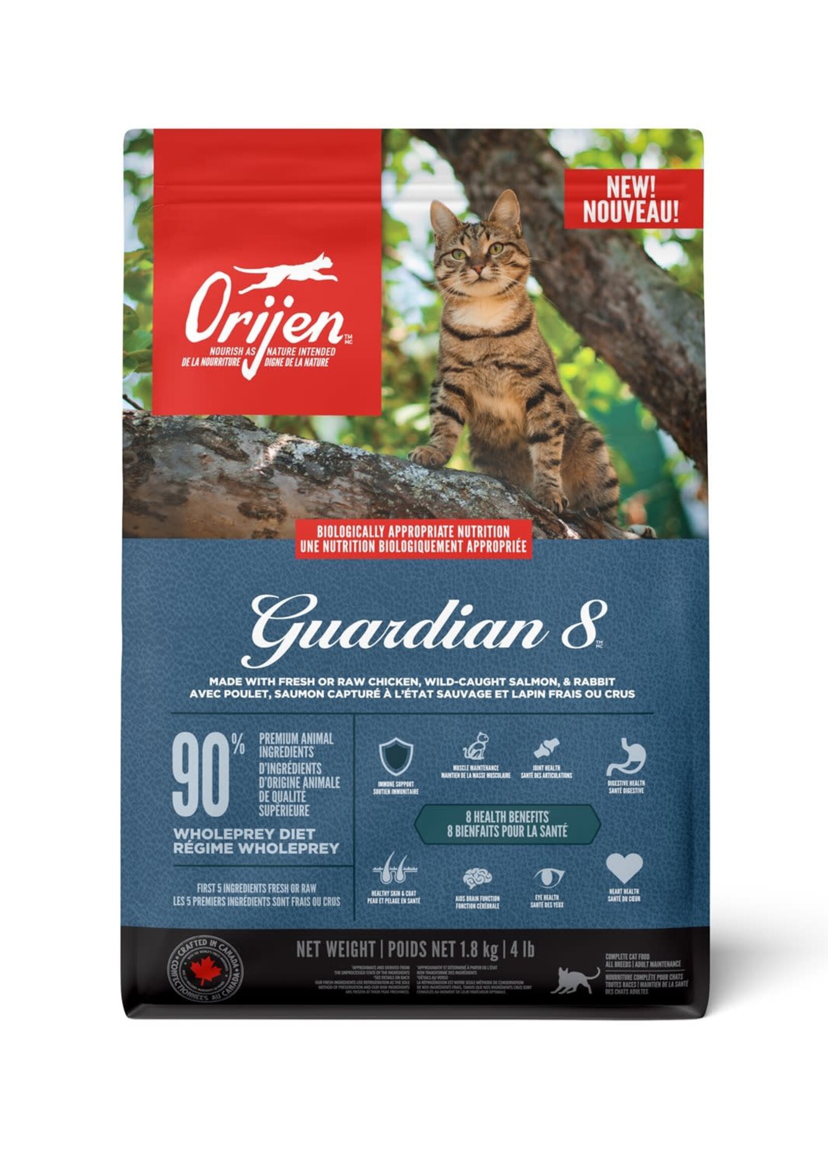 Orijen Cat OR Cat Guardian 8 Food 1.8kg