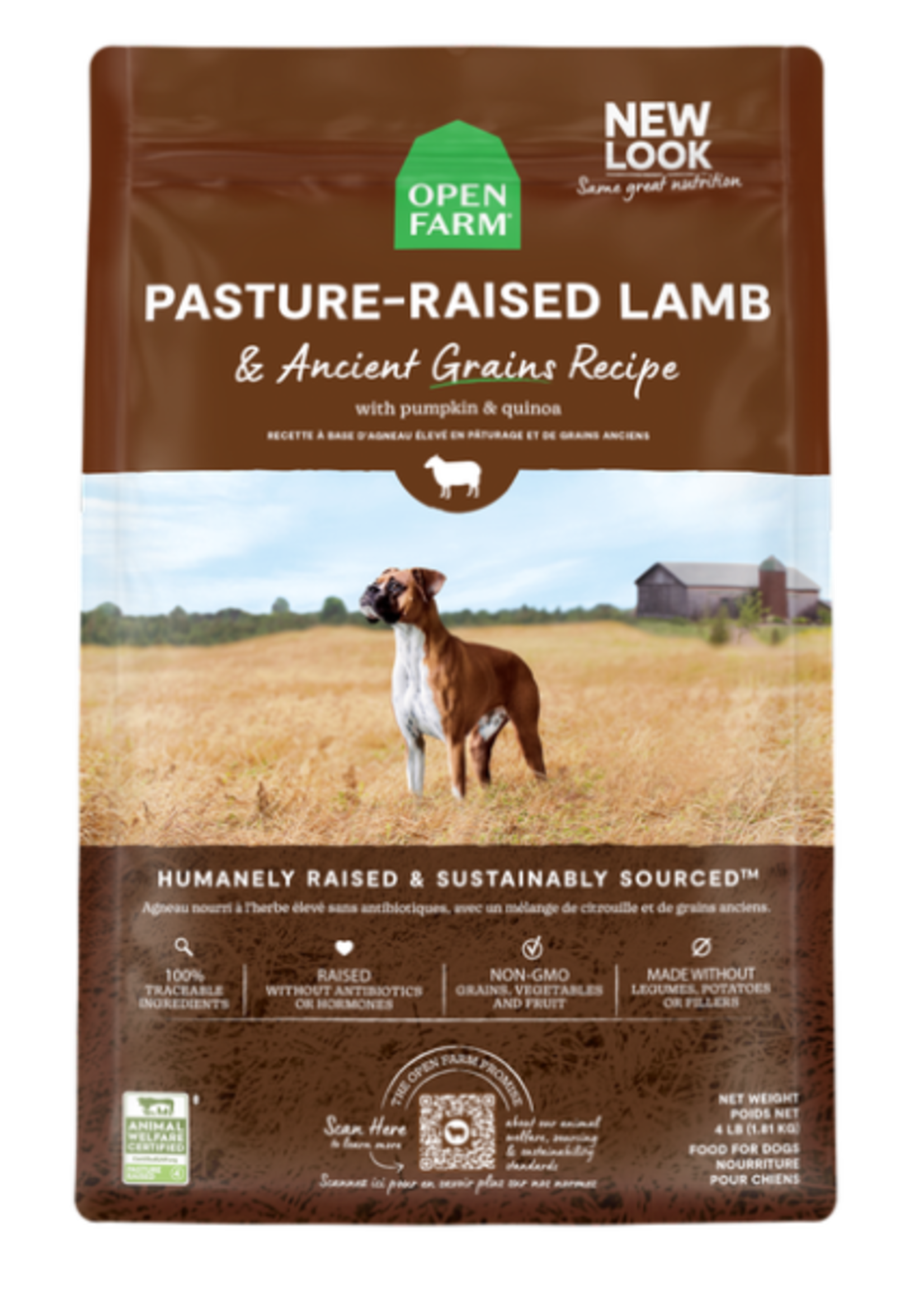 Open Farm Open Farm Dog Pasture Raised Lamb & Ancient Grain 22 lb