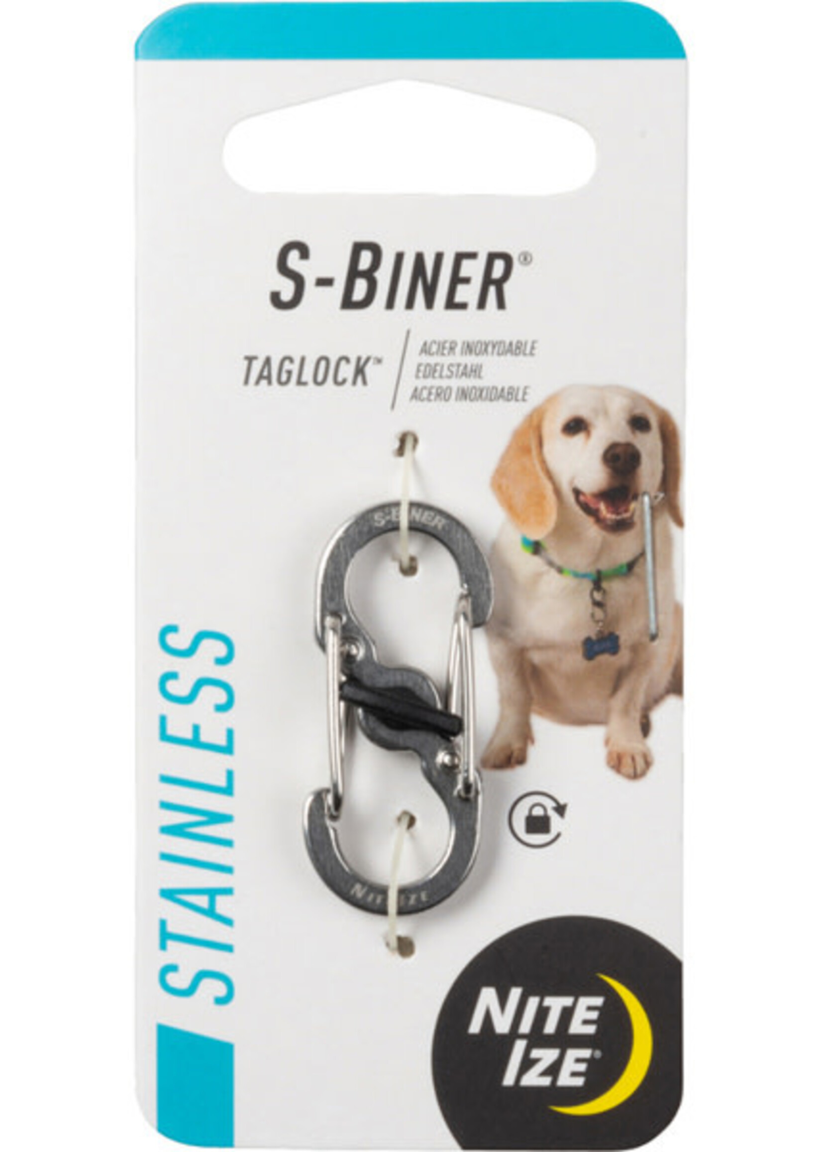 Nite Ize S-Biner Tag Lock Stainless Steel