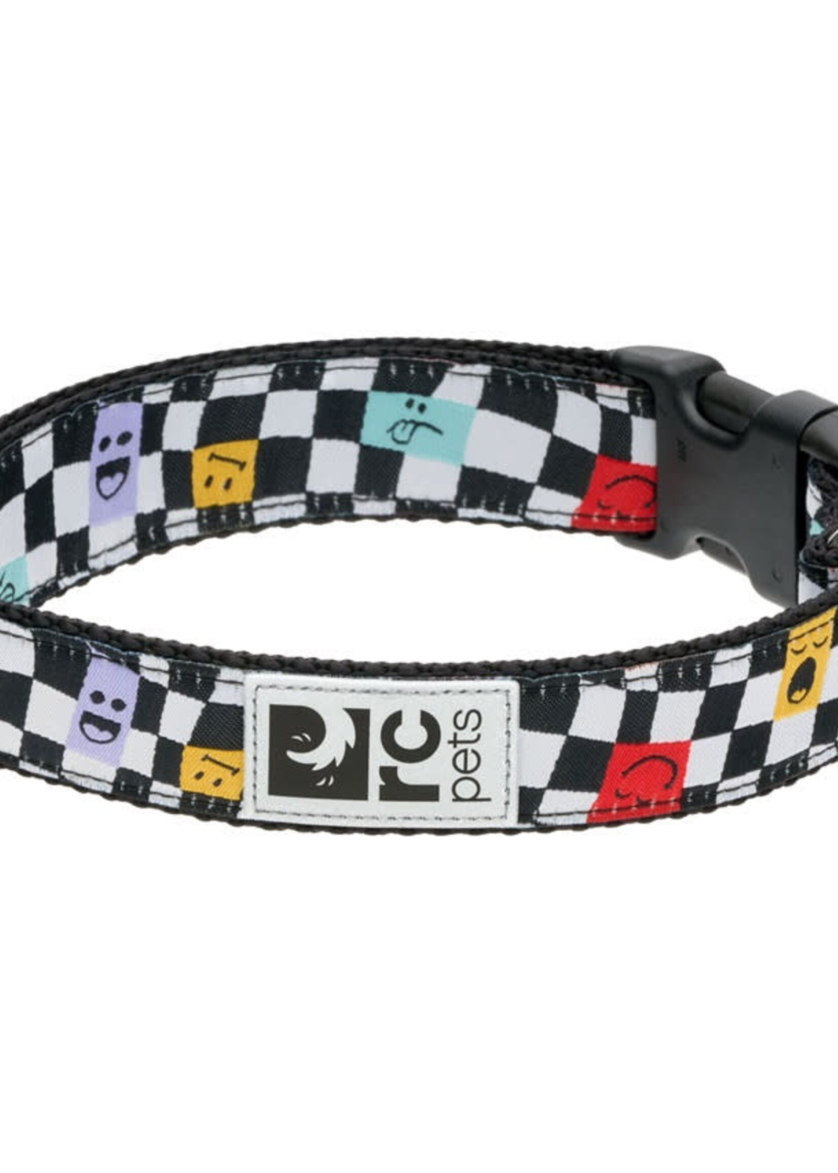 RC Pets Clip Collar Checkerboard XS