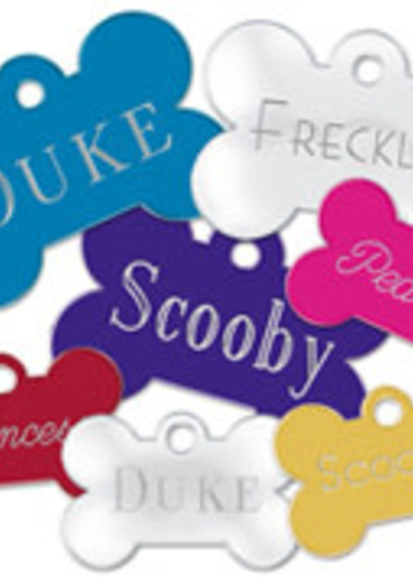 Retail Advantage Dog Tag - Plain - Bone, Circle, Heart, Small and Large