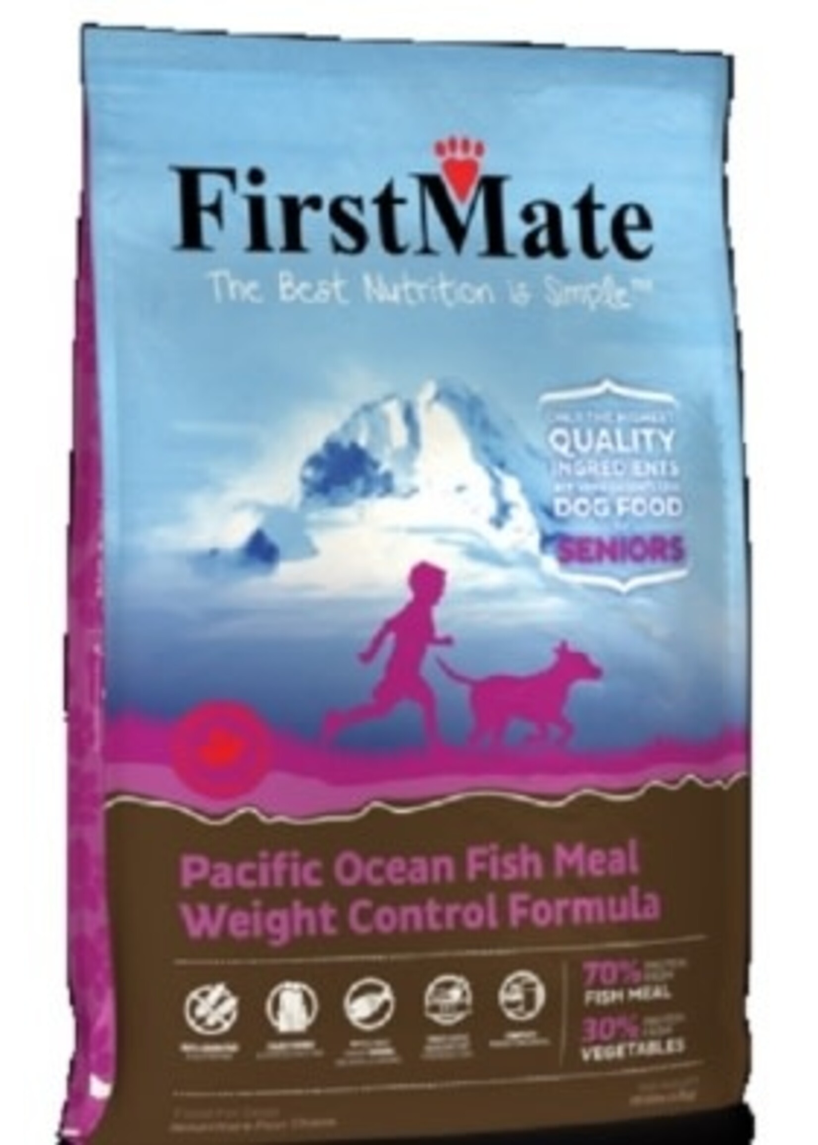 First Mate FirstMate Dog LID GF Weight Control Senior Fish 5 lb