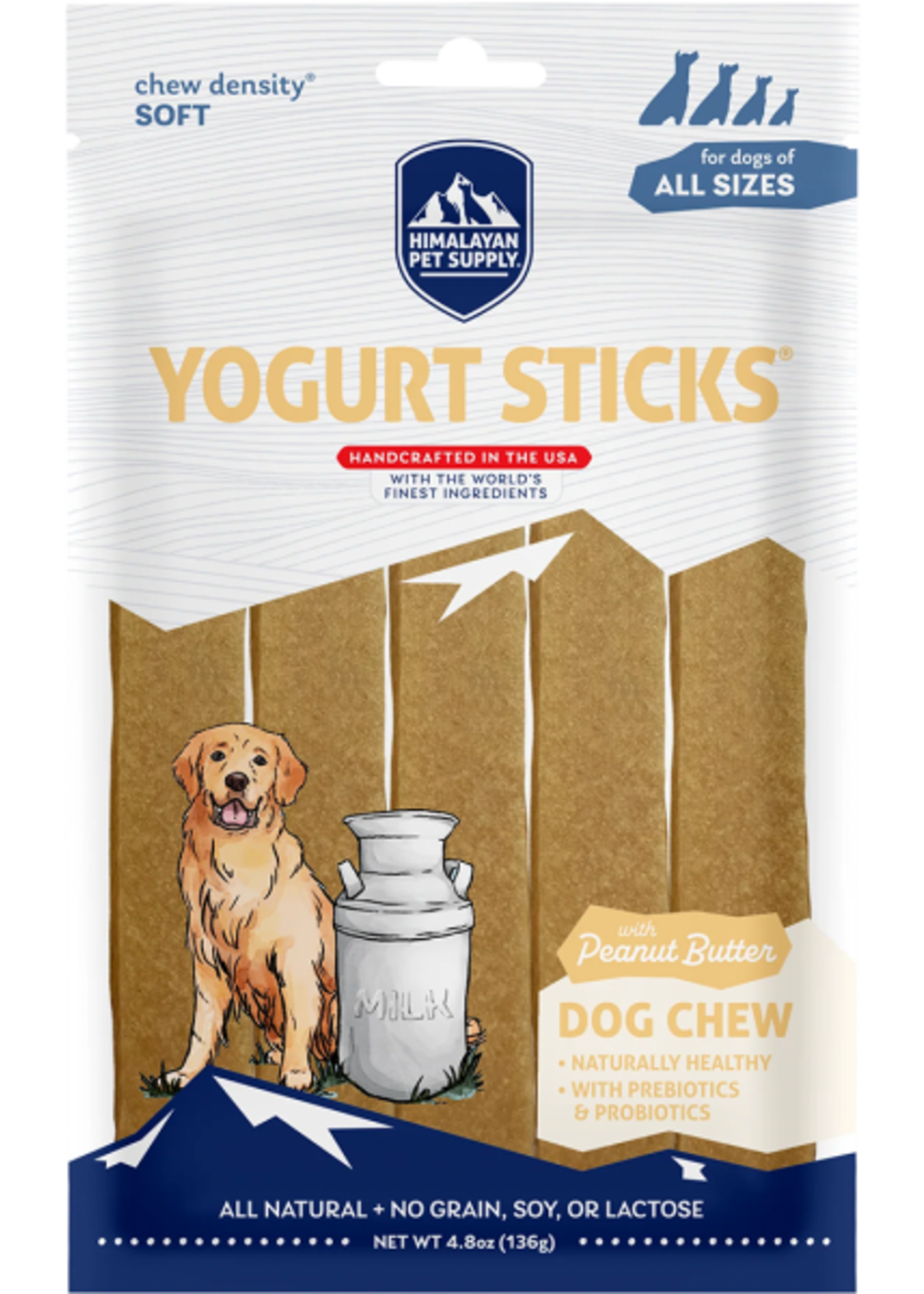 BlueBarn Himalayan Dog Chew Yogurt Sticks Peanut Butter 4.8 oz *Special Order*