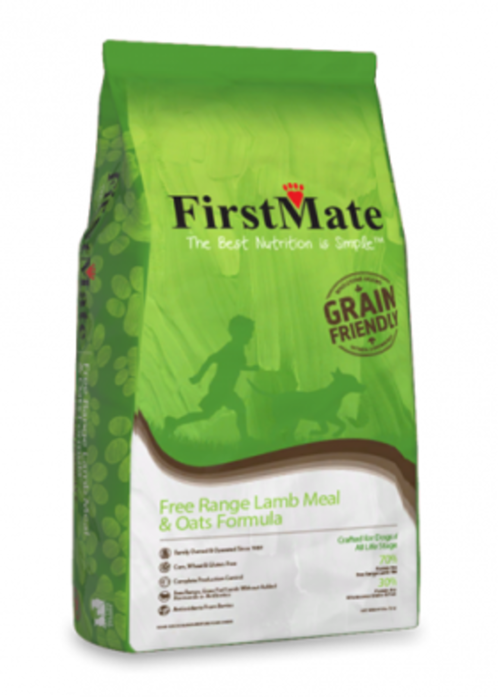 First Mate FirstMate Dog GFriendly Free Range Lamb & Oats 25 lb