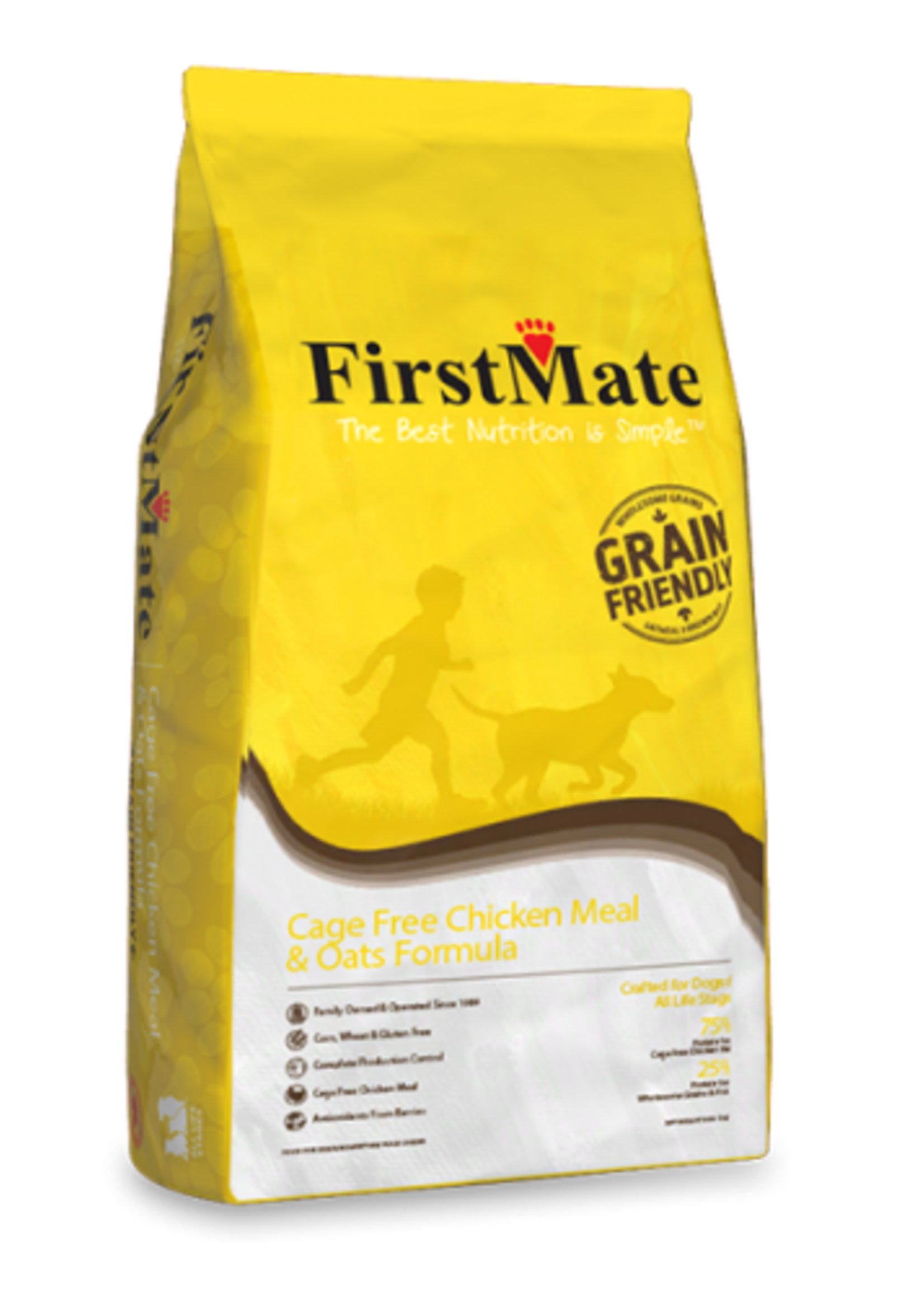 First Mate FirstMate Dog GFriendly Cage Free Chicken Meal & Oats 5 lb