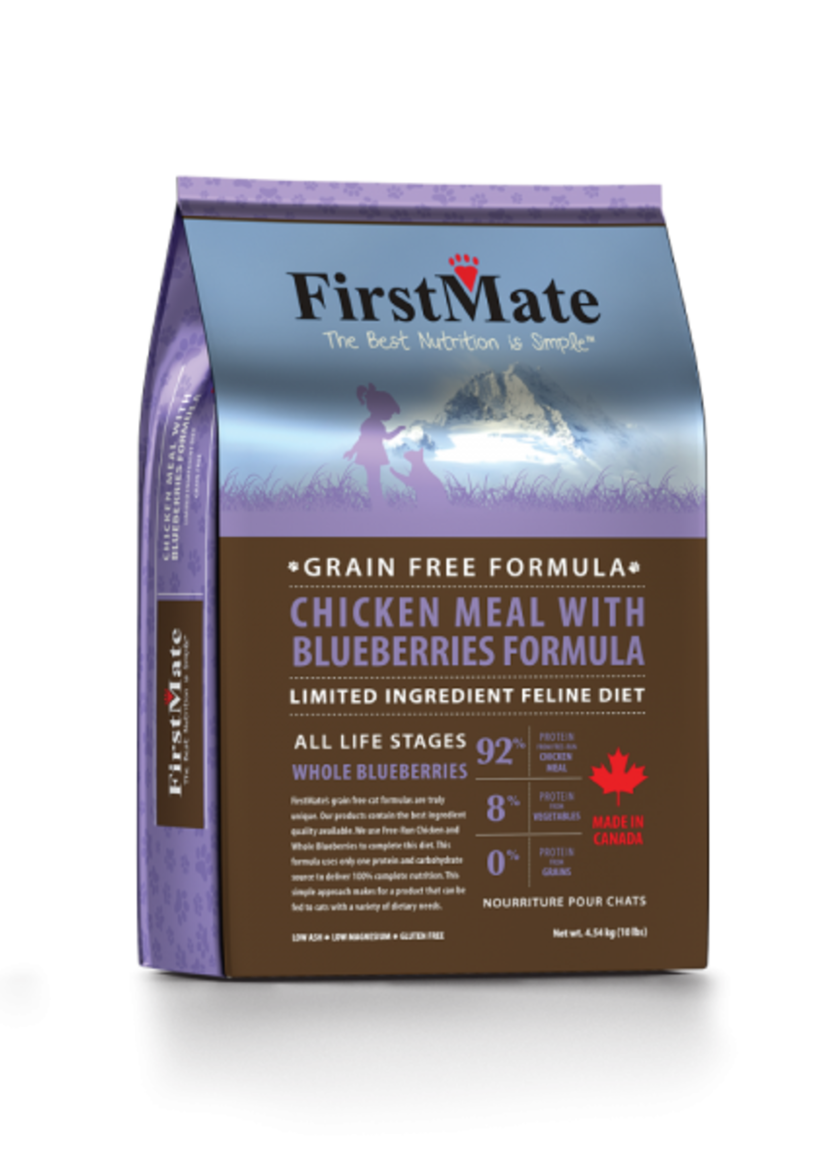 First Mate FirstMate Cat LID GF Chicken/Blueberries 3.96 lb
