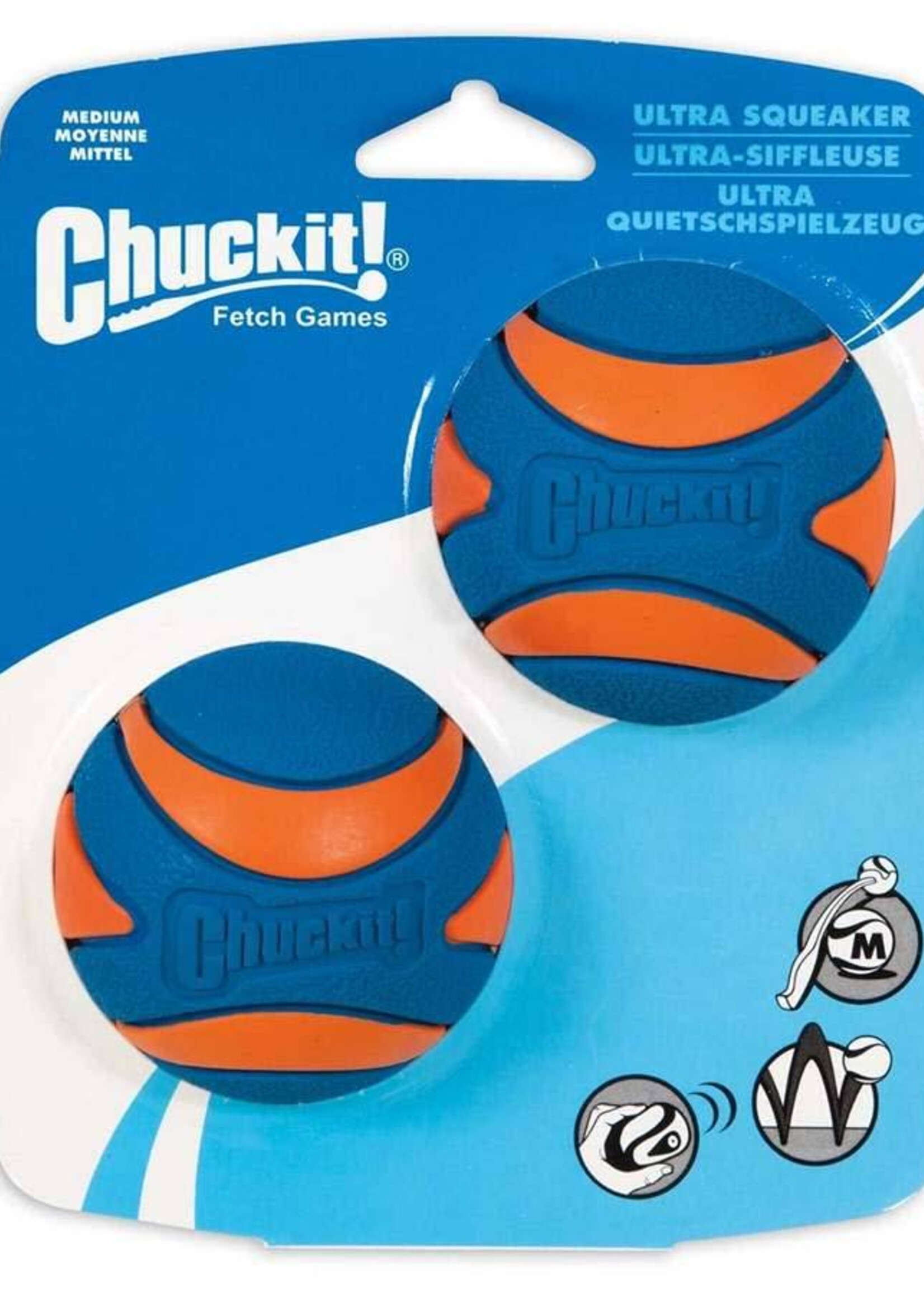 Chuckit! Ultra Sq.Ball Med 2pk
