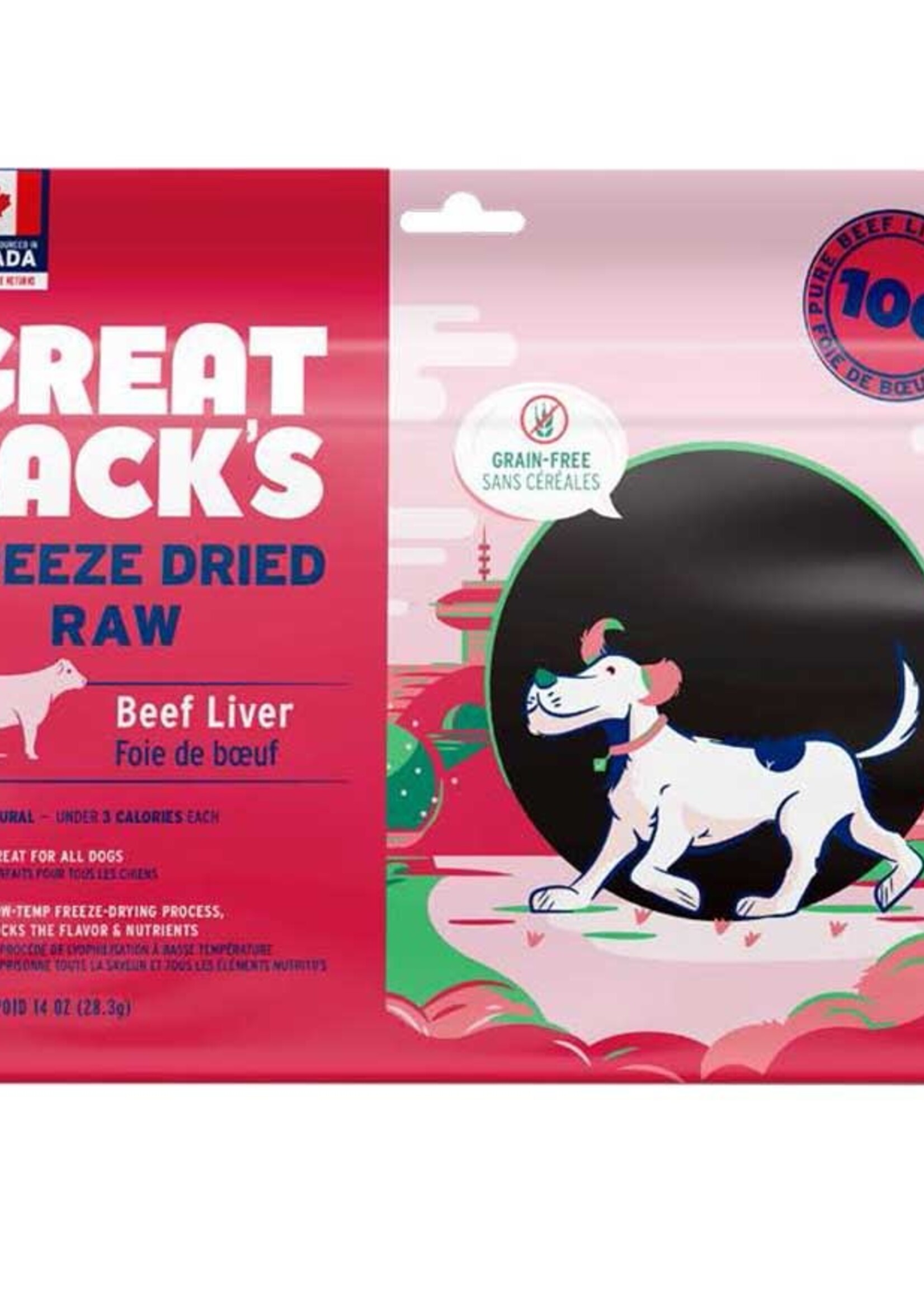 Great Jacks Great Jacks Freeze-Dried Treat & Food Topper - Beef Liver - 198g