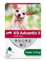 K9 advantix II Advantix - K9 advantix II-Small Dog under 4kg *Special Order*