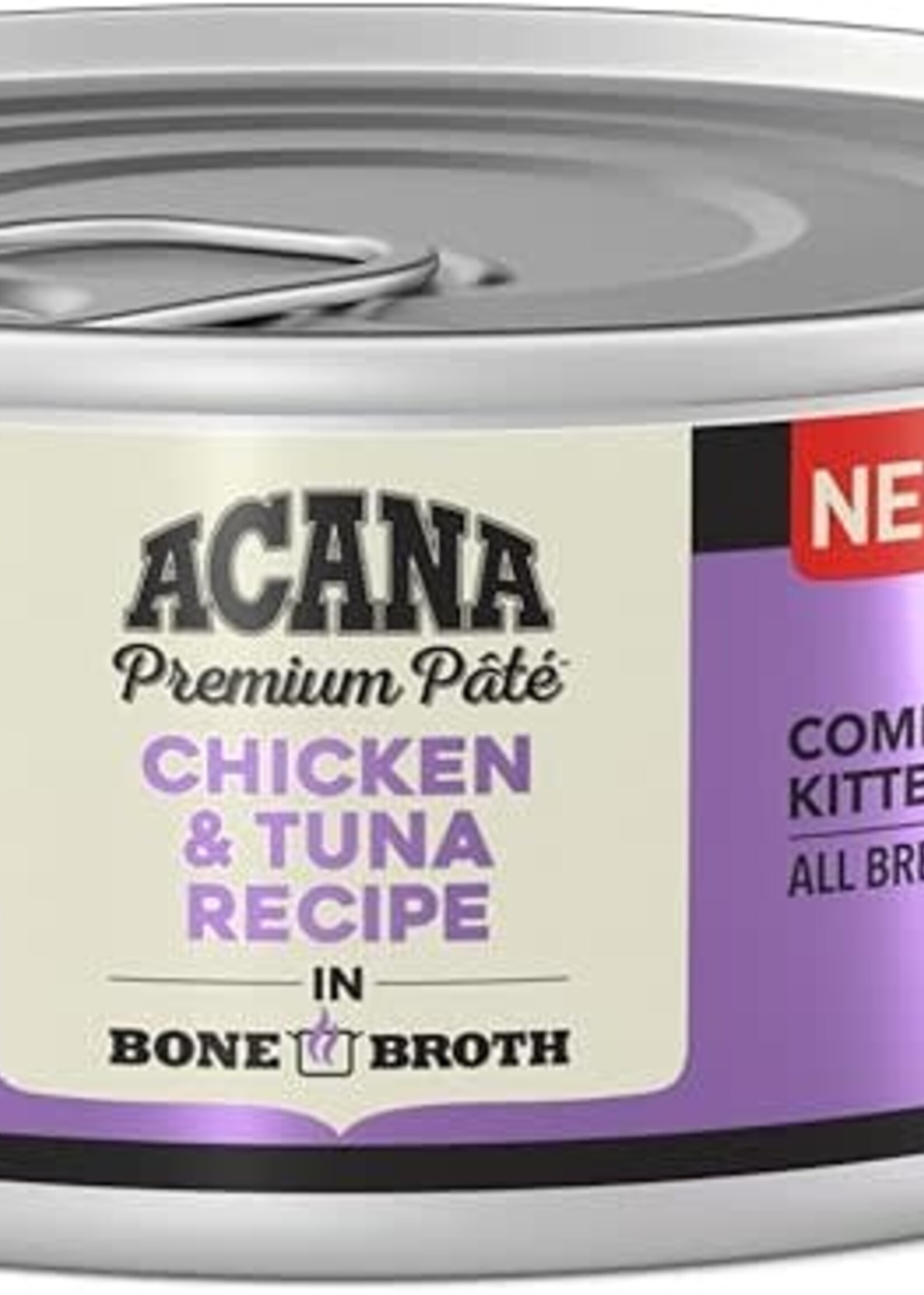 Acana Cat Acana Cat Premium Pate -  Chicken & Tuna in Broth Kitten 5.5 oz can