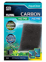 Fluval Carbon for AquaClear AC70/AC110 Power Filter, 5.1 oz / 145 g