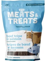 Healthy Paws Meats & Treats - Cold Smoked Tripe Salmon/Beef 8PK