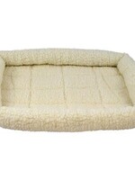Unleashed Relax Sherpa Bolster Mat Natural 42 x 28"