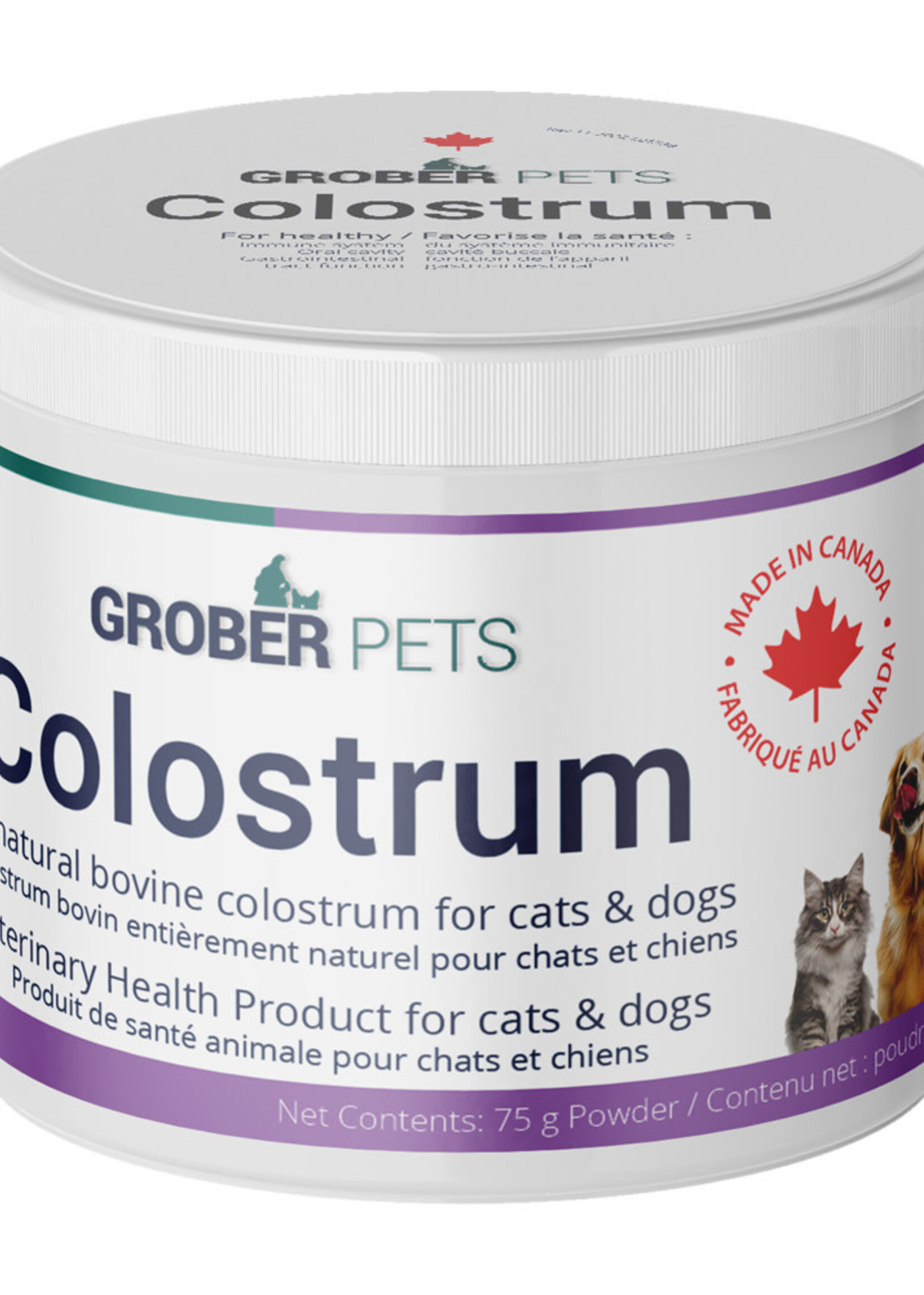 Grober Pets Natural Bovine Colostrum - 75 g