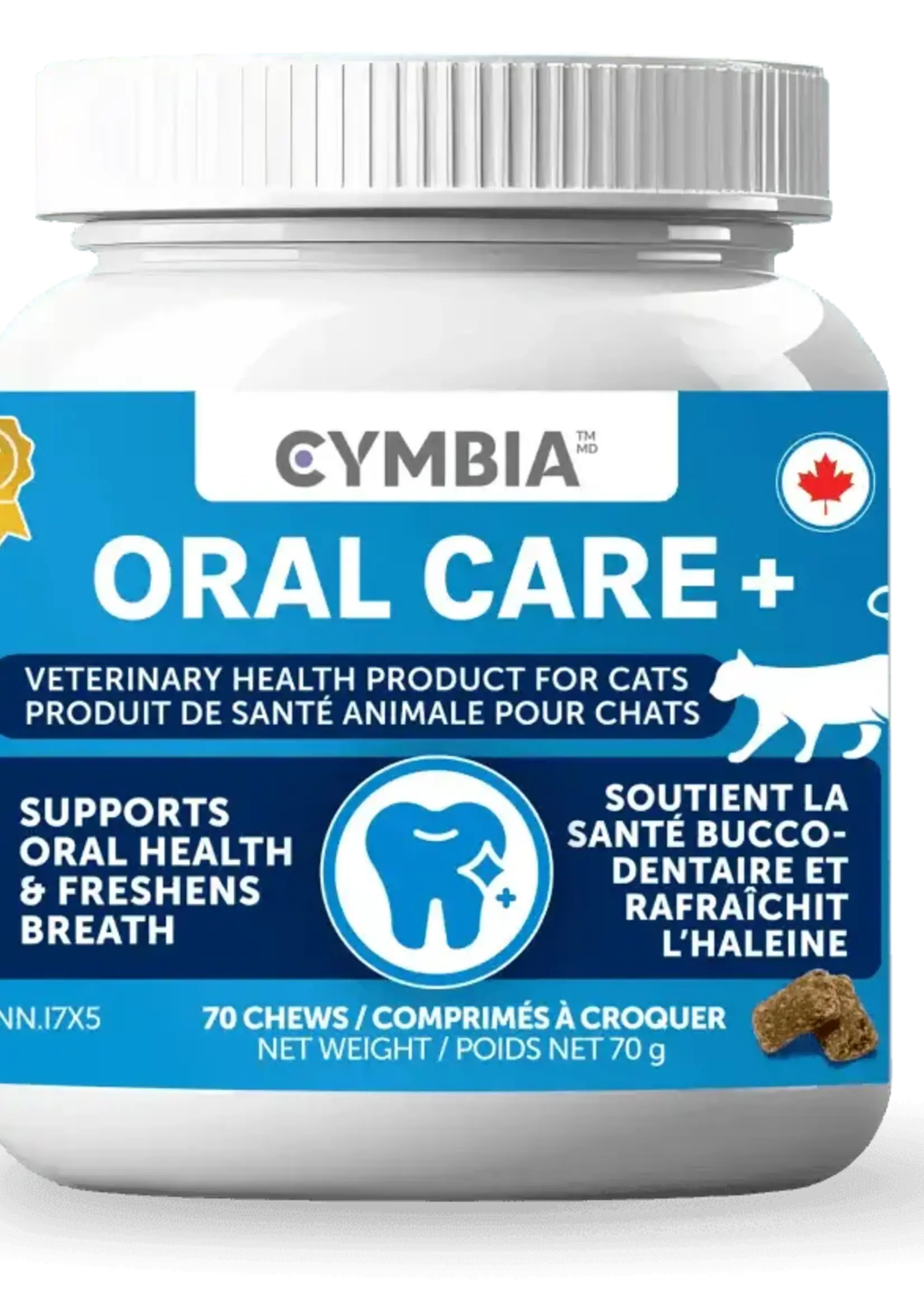 Cymbia Oral Care + Dental Cat Supplement - 70 Chews