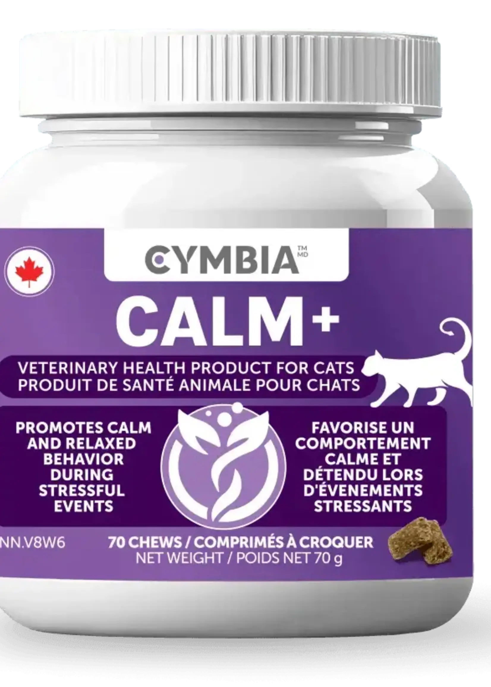 Cymbia Calm+ Calming Cat Treats | Stress & Anxiety Relief - 70 chews