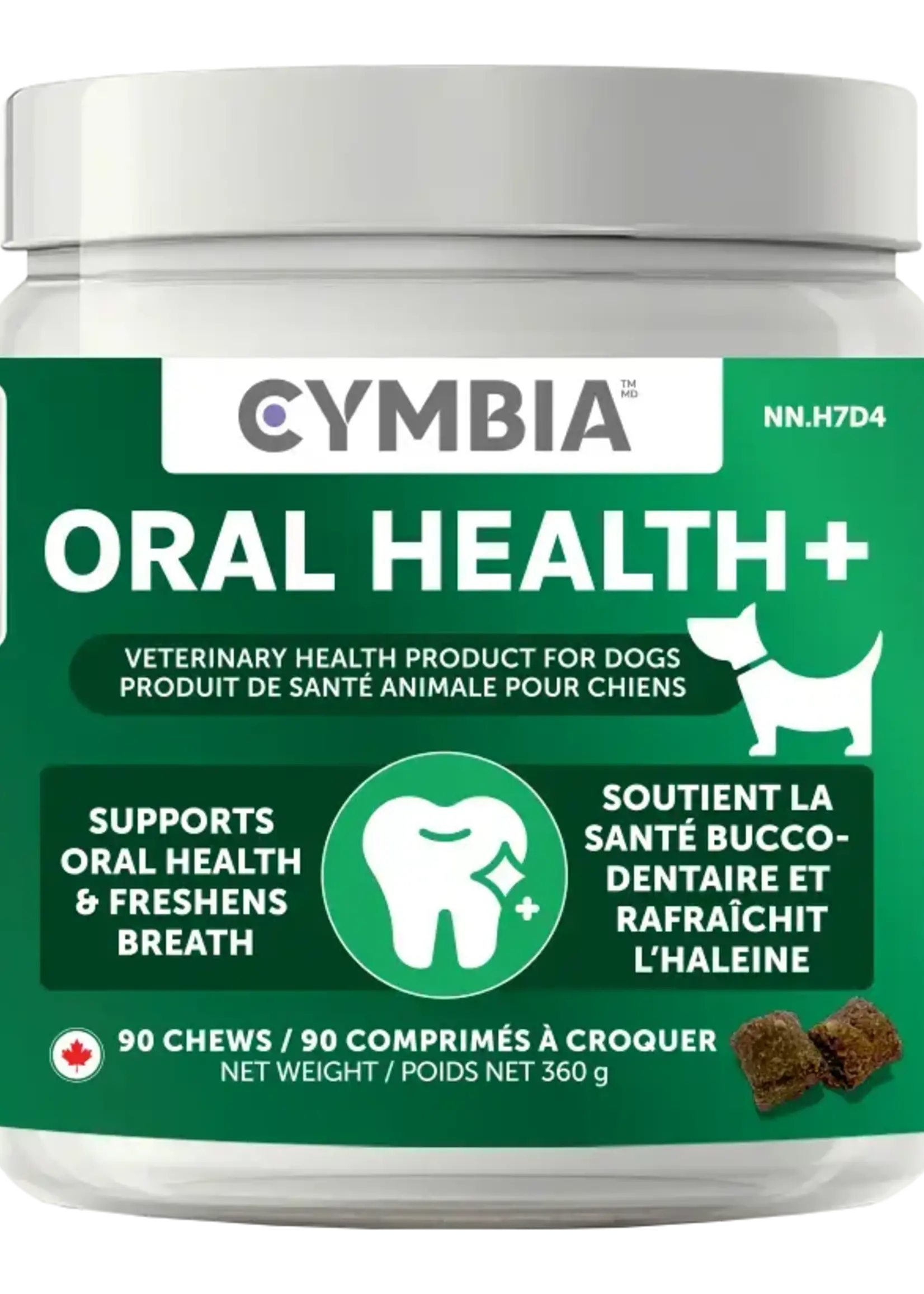Cymbia Oral Health+ Dental Chews for Dogs | All-Natural Oral Care - 90 chews