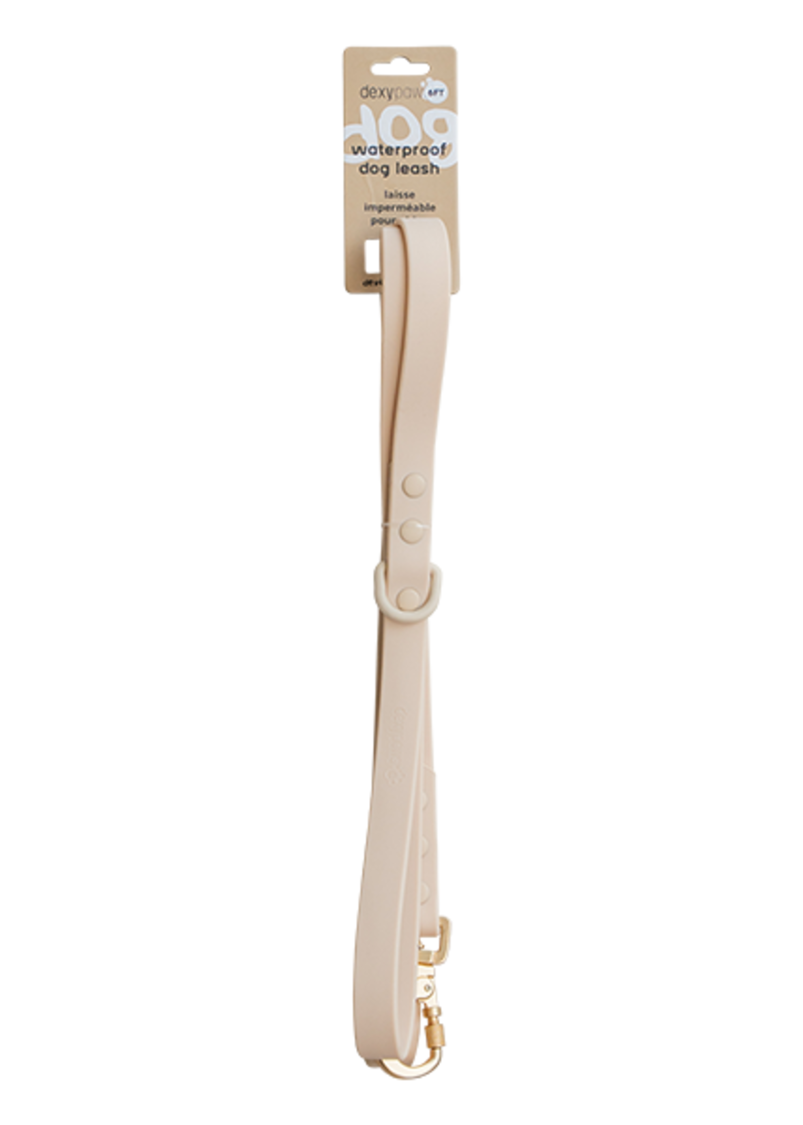 DexyPaws Dexypaws Dog Waterproof Leash Nude 5'
