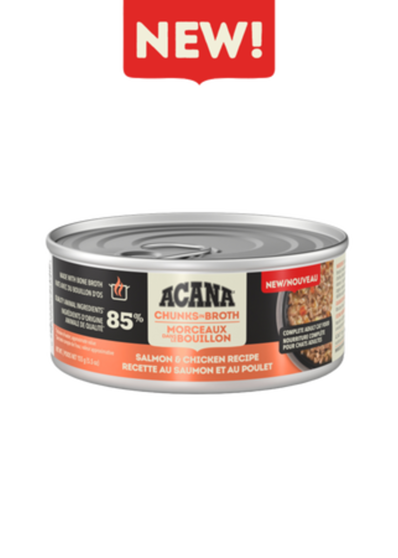 Acana Cat ACW Chunk Salmon & Chicken Kitten 5.5 oz can