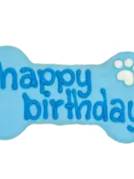 Bosco and Roxy Blue Happy Birthday 6" Bone