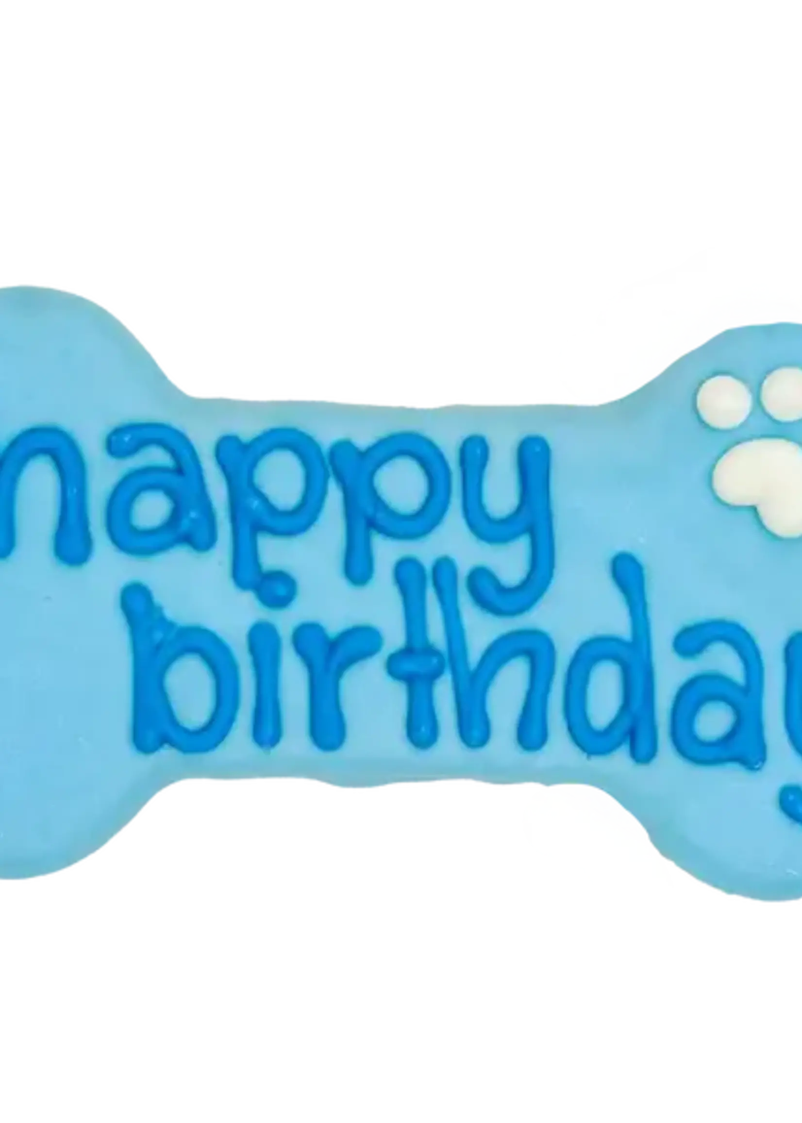 Bosco and Roxy Blue Happy Birthday 6" Bone