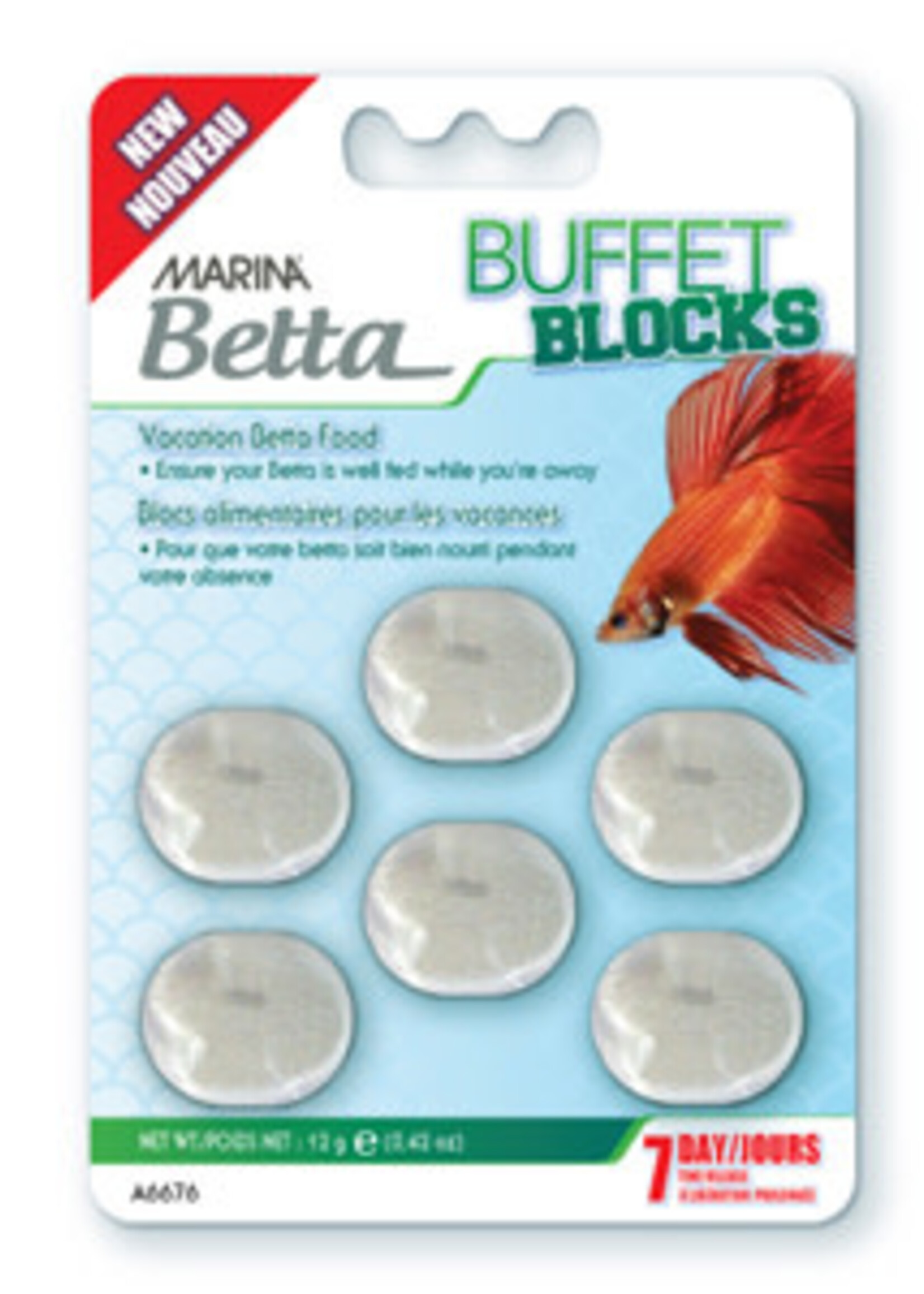 Marina Betta Buffet Blocks Vacation Food 0.42 oz