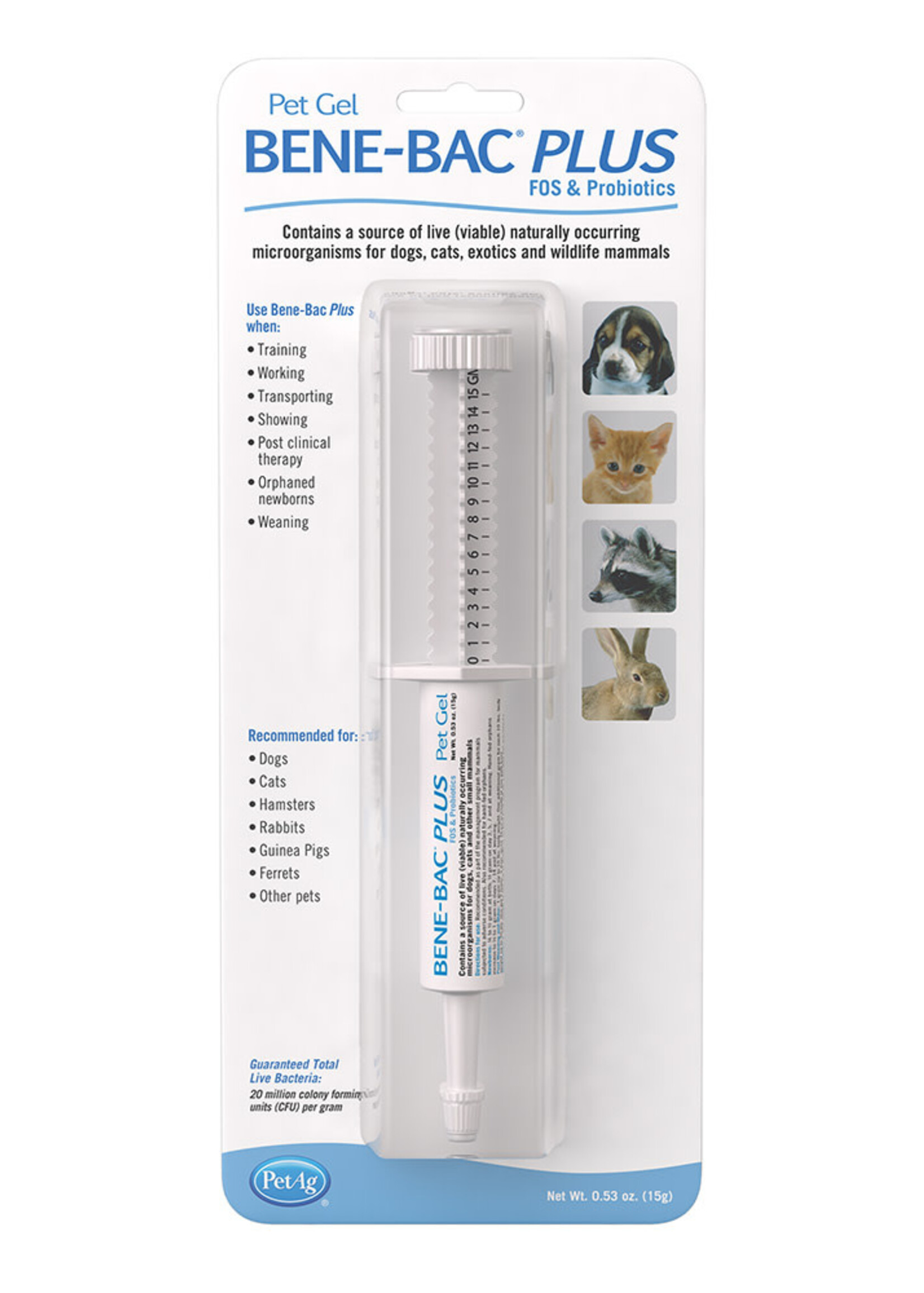 PetAg PetAg Bene-Bac Plus Pet Gel, 15 gm