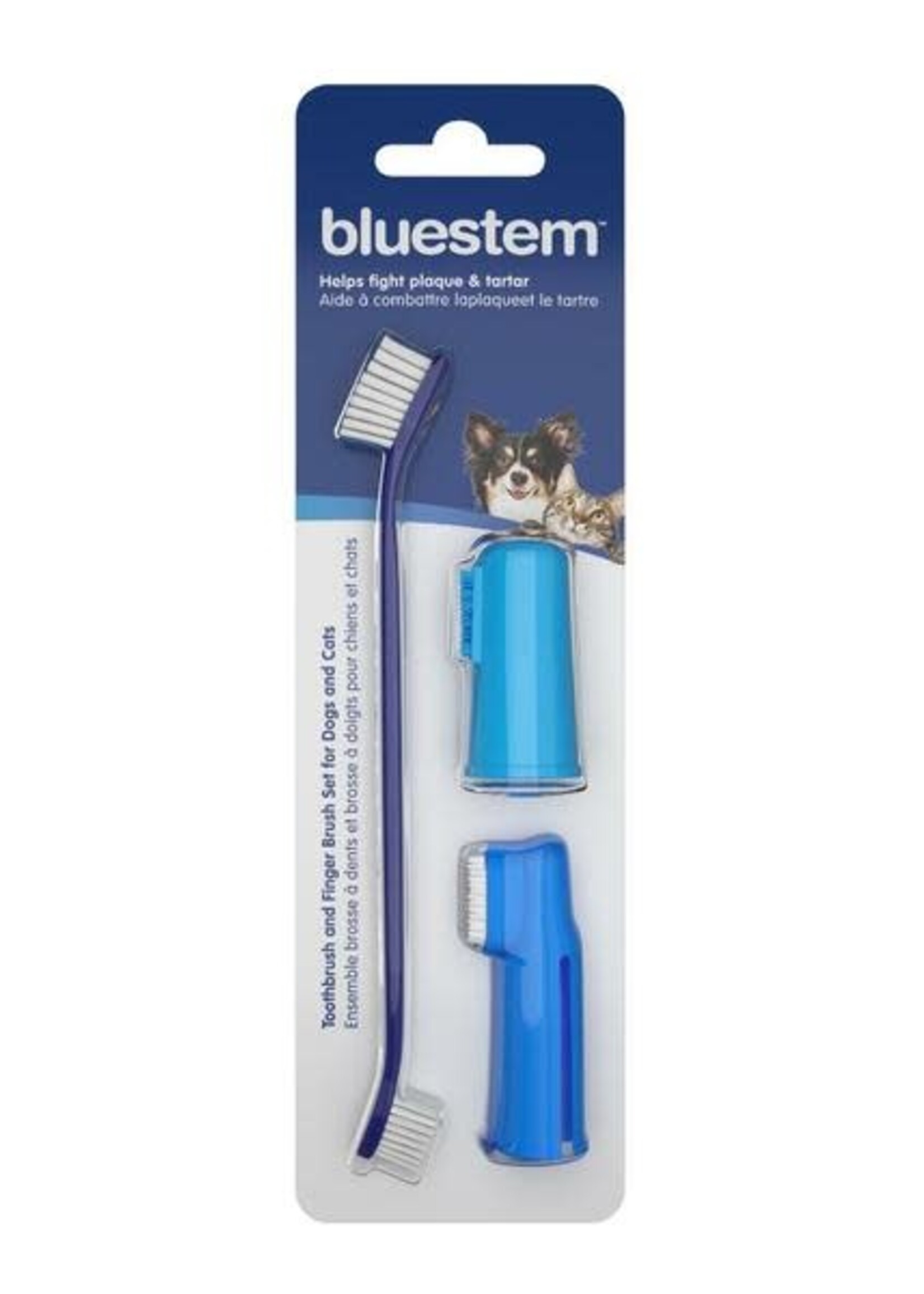 BLUESTEM Toothbrush Kit Toothbrush + 2 Finger brush