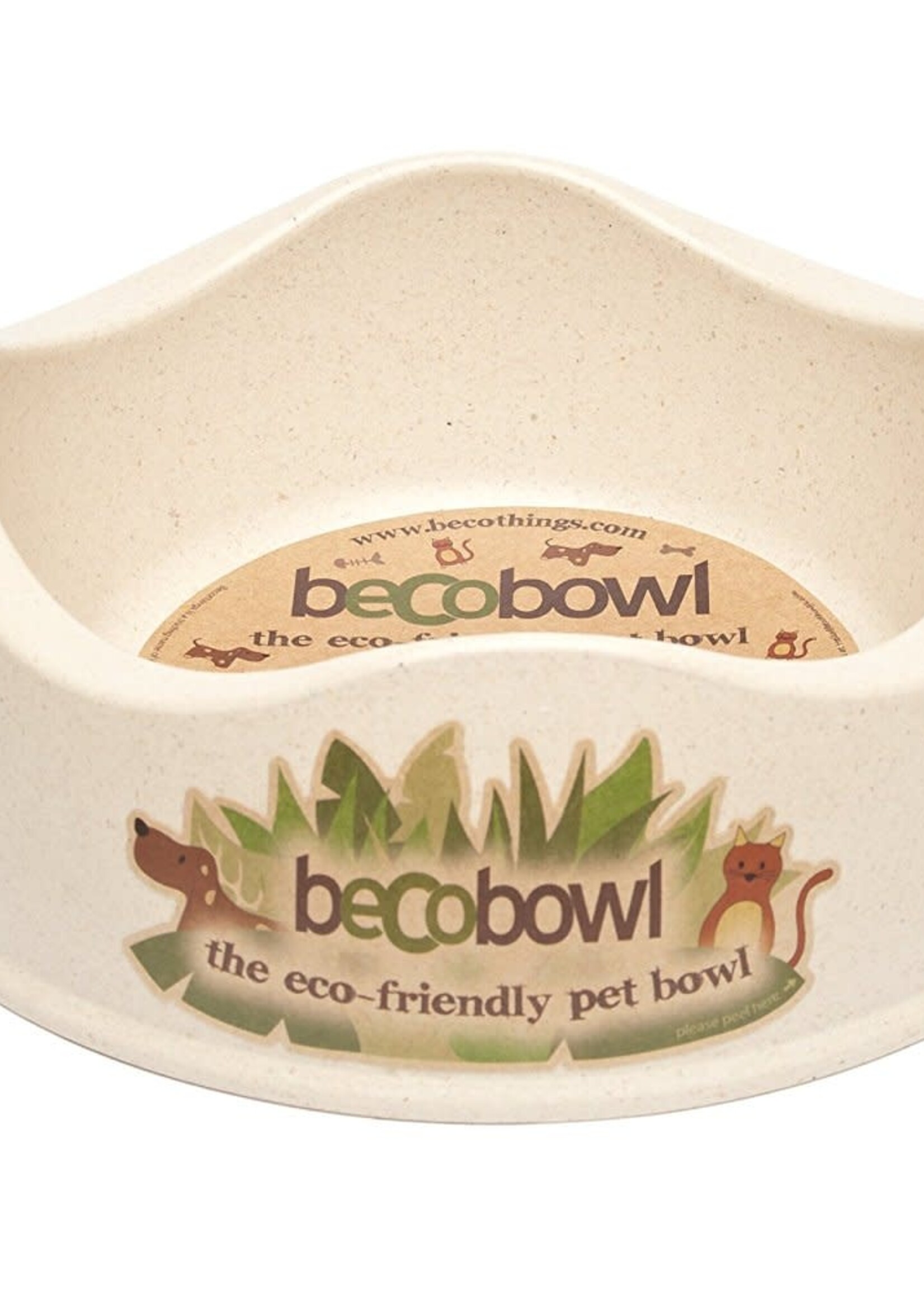 Beco Pets Recycled Bamboo Bowl - Natural - Large