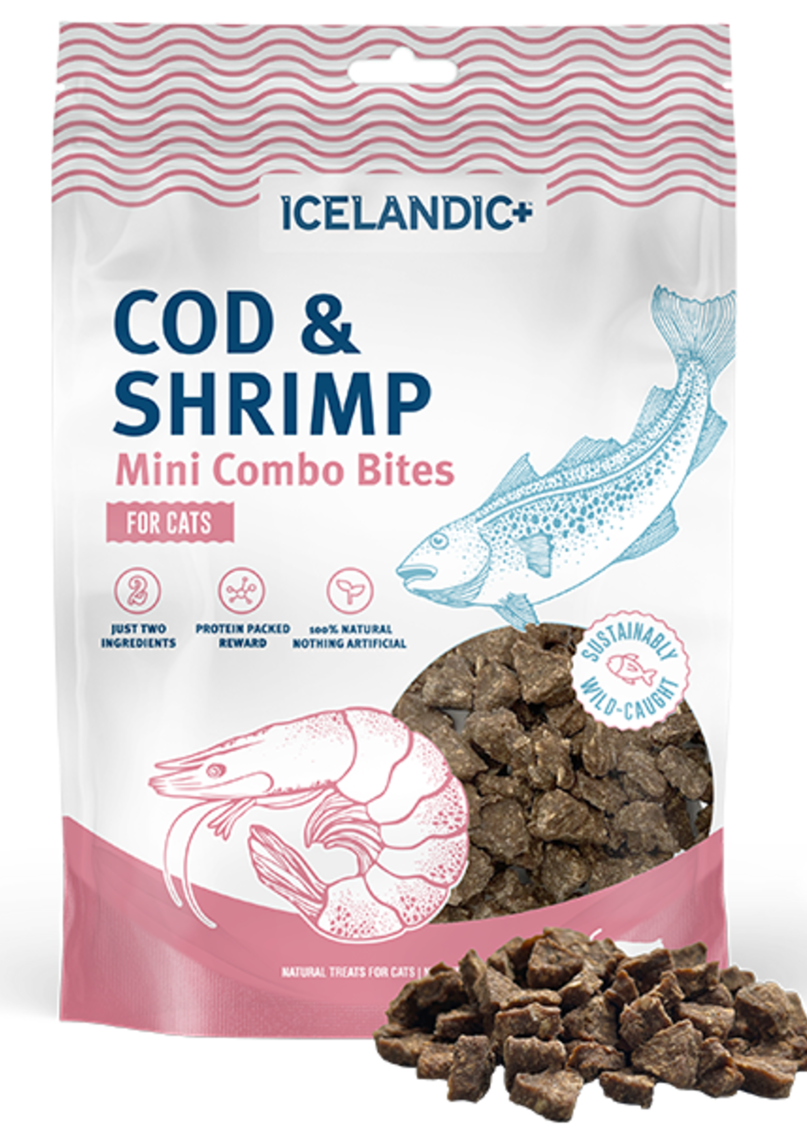 Icelandic Icelandic+ Fish Treat Mini Cod & Shrimp Combo Bites 1.7 oz