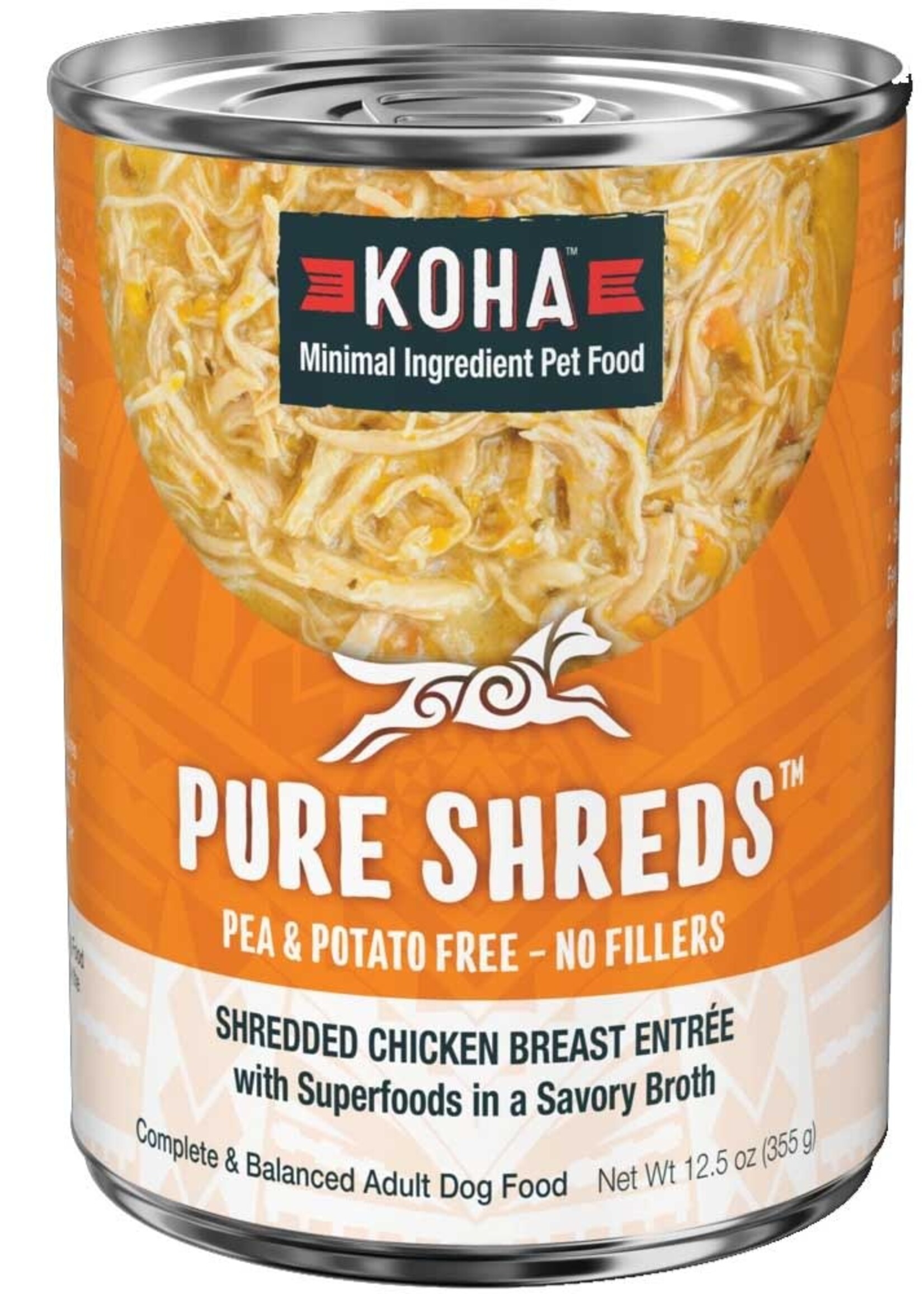 Koha Pure Shreds Chicken & Pumpkin Entrée 12.5 OZ