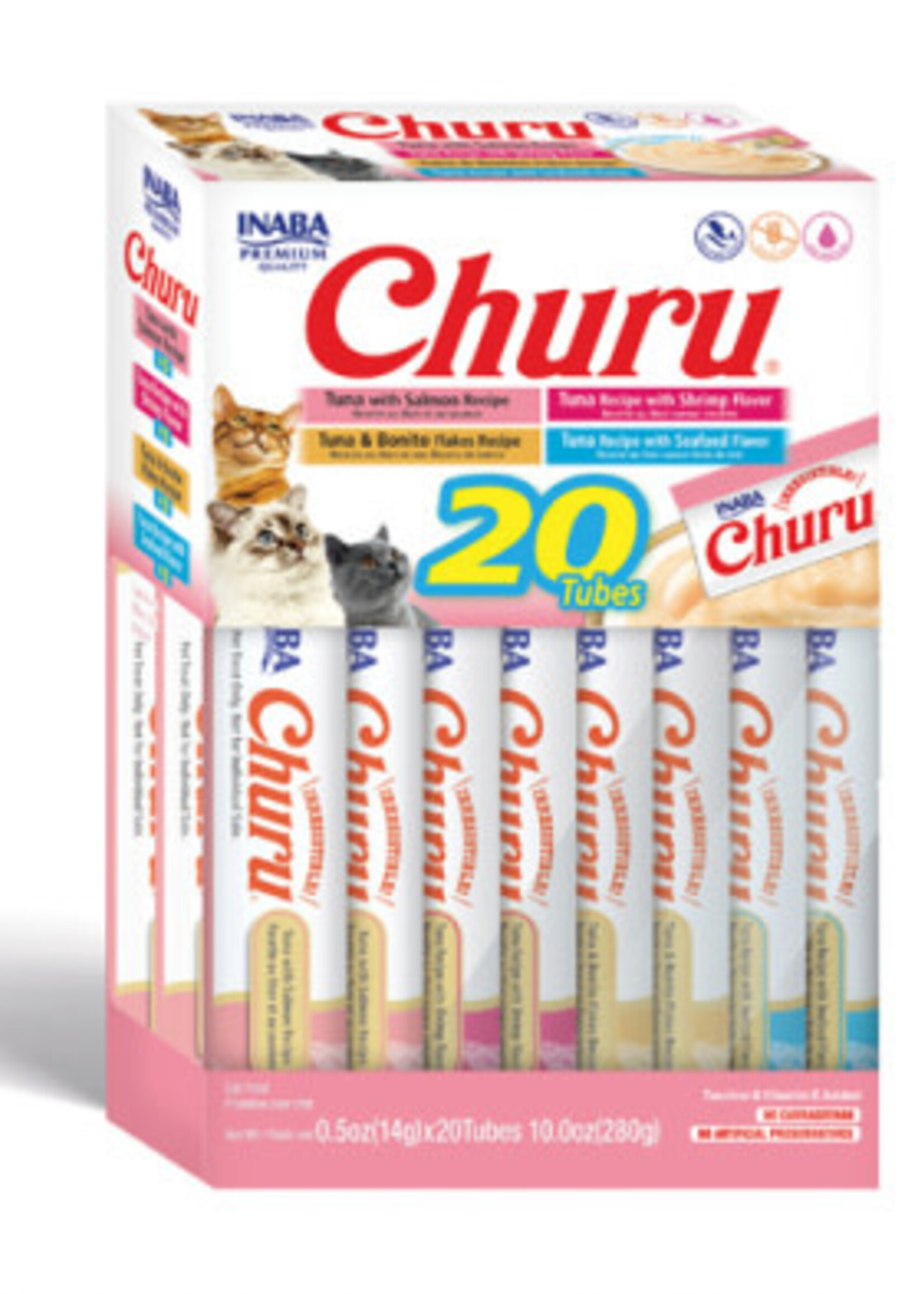 Inaba INA Churu Puree Seafood Var BOX 20pk 10oz
