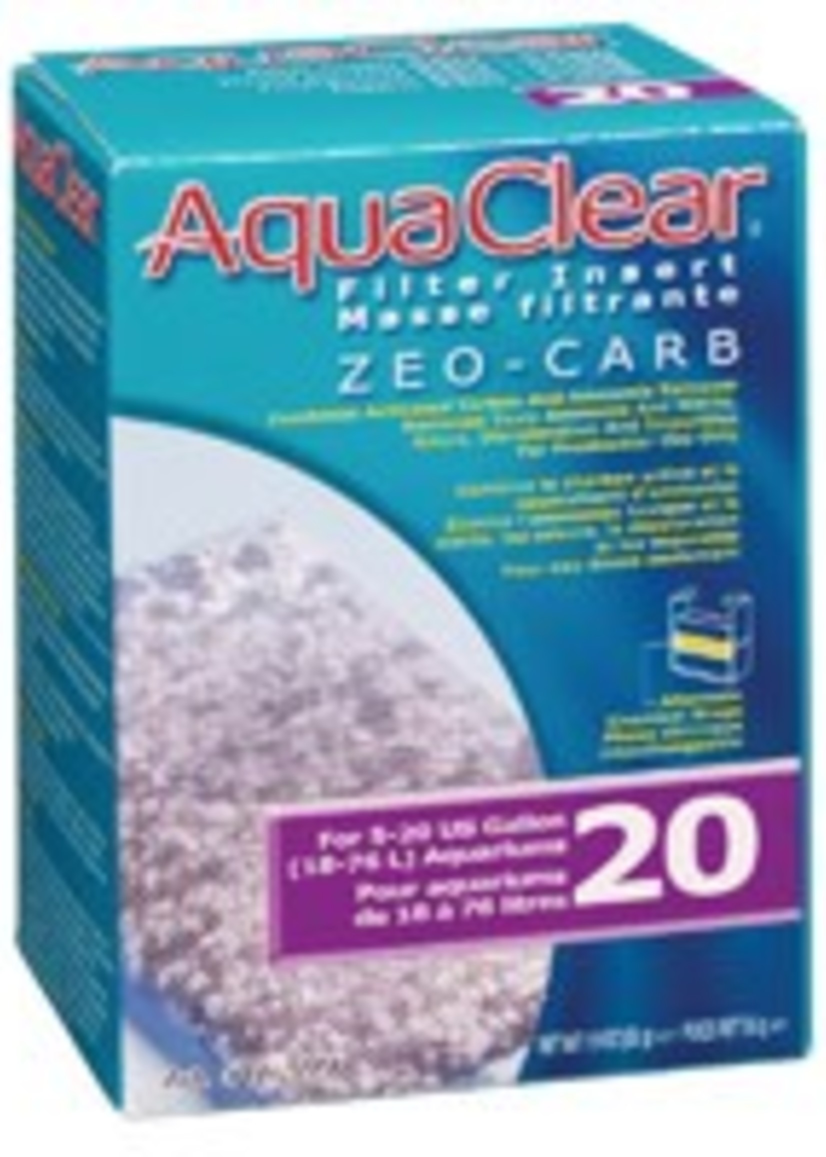 AquaClear 20 Zeo-Carb Filter Insert, 55 g (1.9 oz)