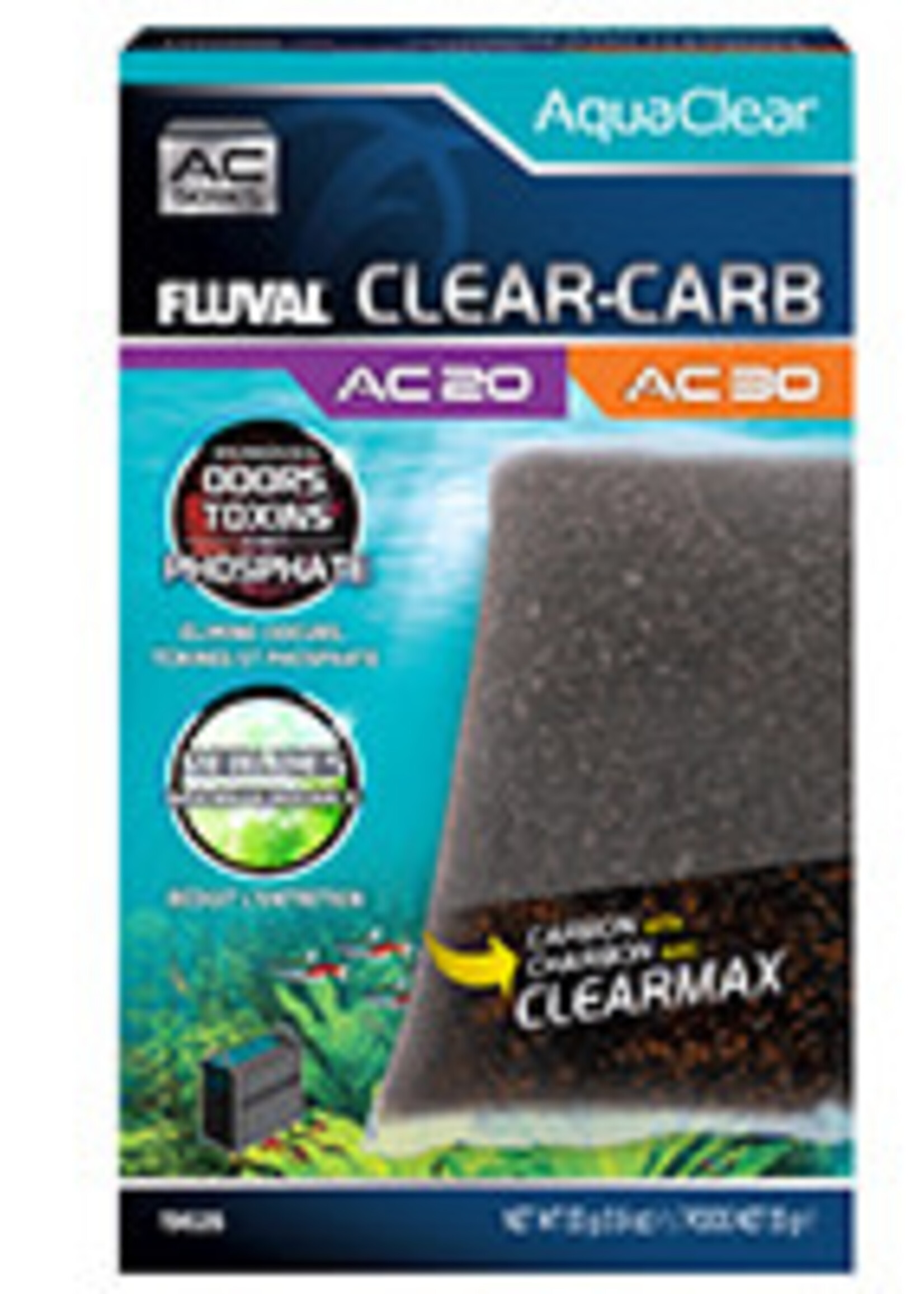 Fluval Clear-Carb for AquaClear AC20/AC30 Power Filter, 1.9 oz / 55 g