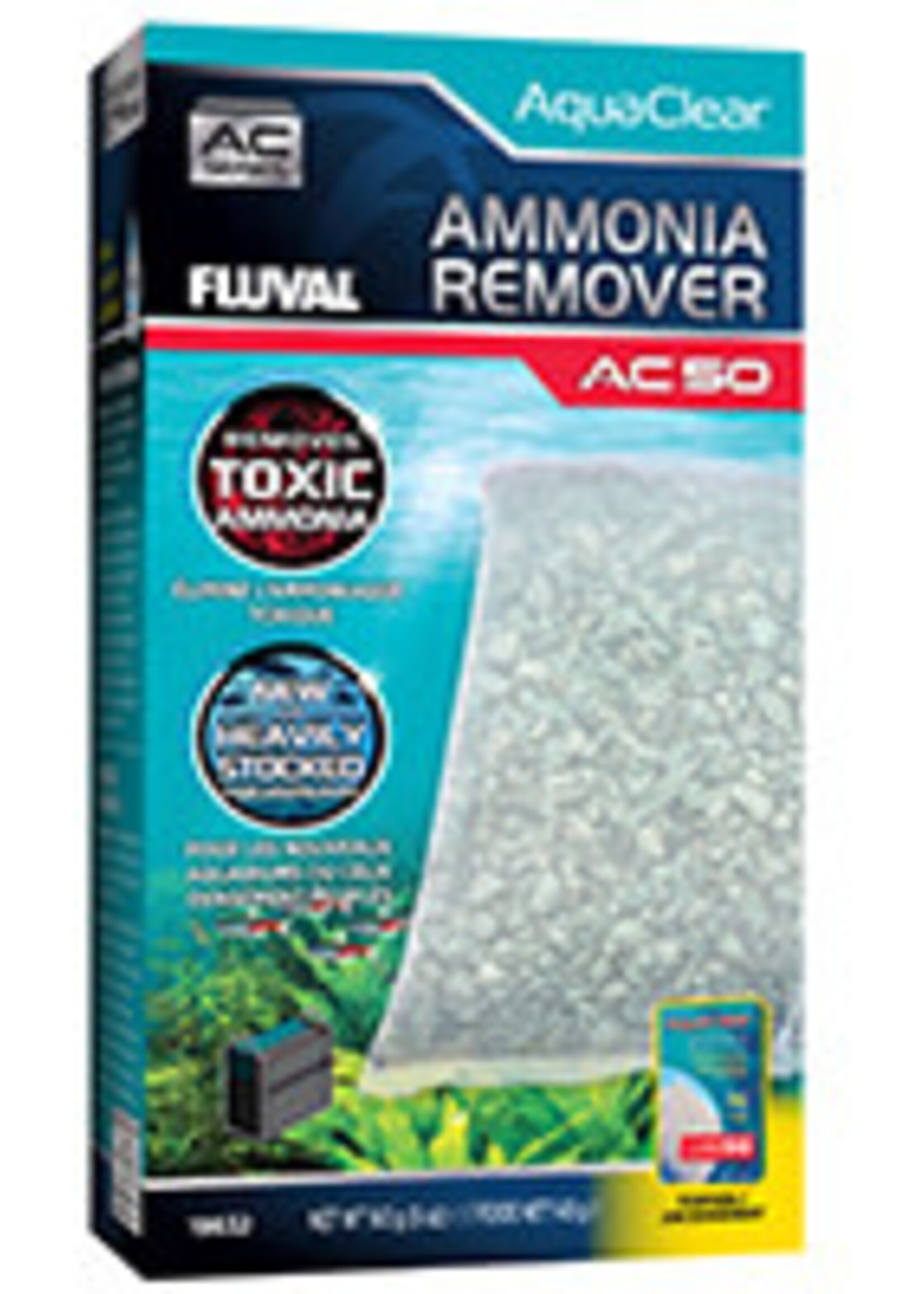 Fluval Ammonia Remover for AquaClear AC50 Power Filter, 5 oz / 143 g