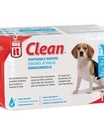 Dogit Diapers - Medium - 15-35 lbs and waist 16.5-21 in - 12 pack