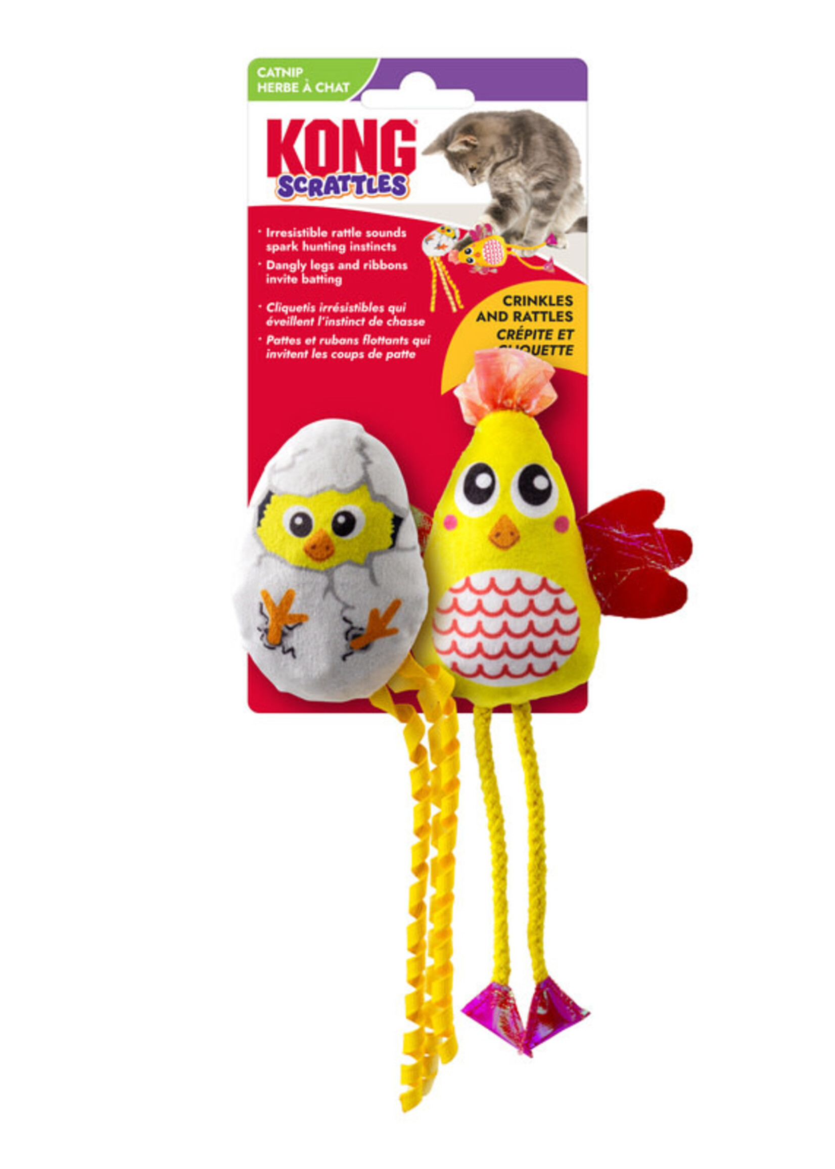 Kong KONG Scrattles Chicken 2pk